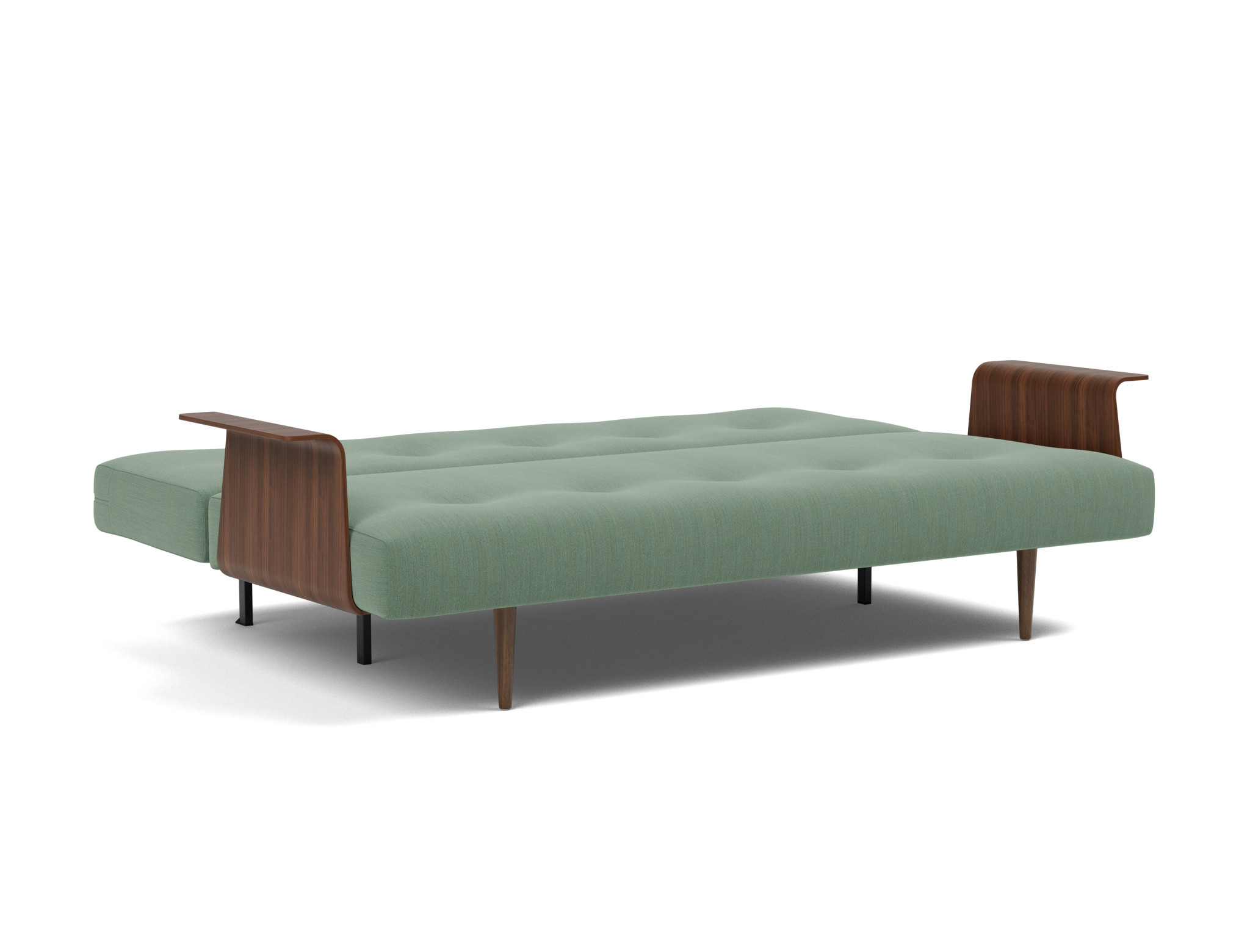 Schlafsofa Recast mit Armlehnen Flachgewebe Elegance 518-Green