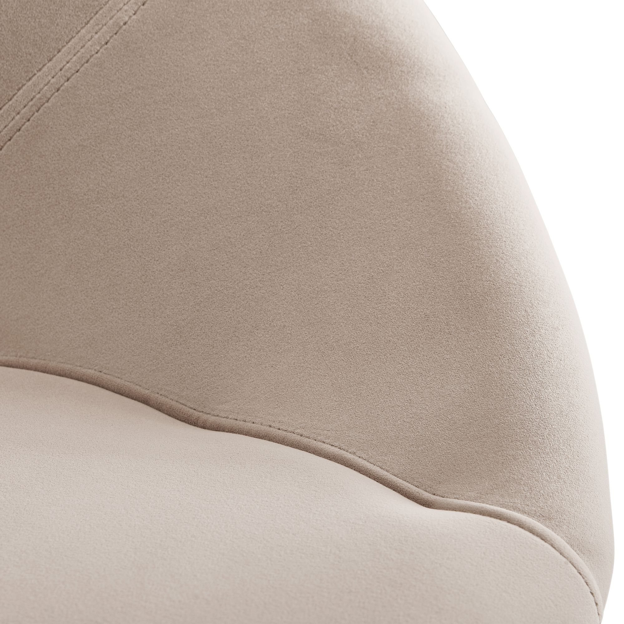 Esszimmerstuhl Gasadalur Samt Beige 57 × 60 × 83 cm