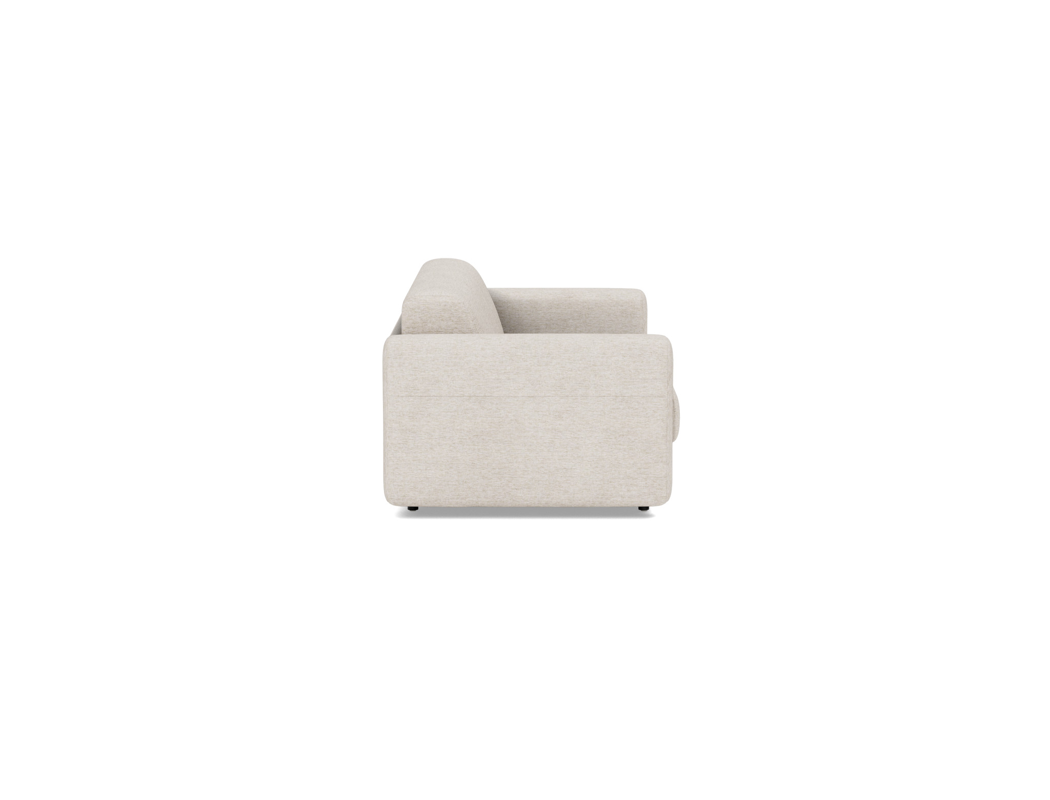 Schlafsofa Killian mit Memory-Matratze 140 Chenille Yuveno 470-Natural