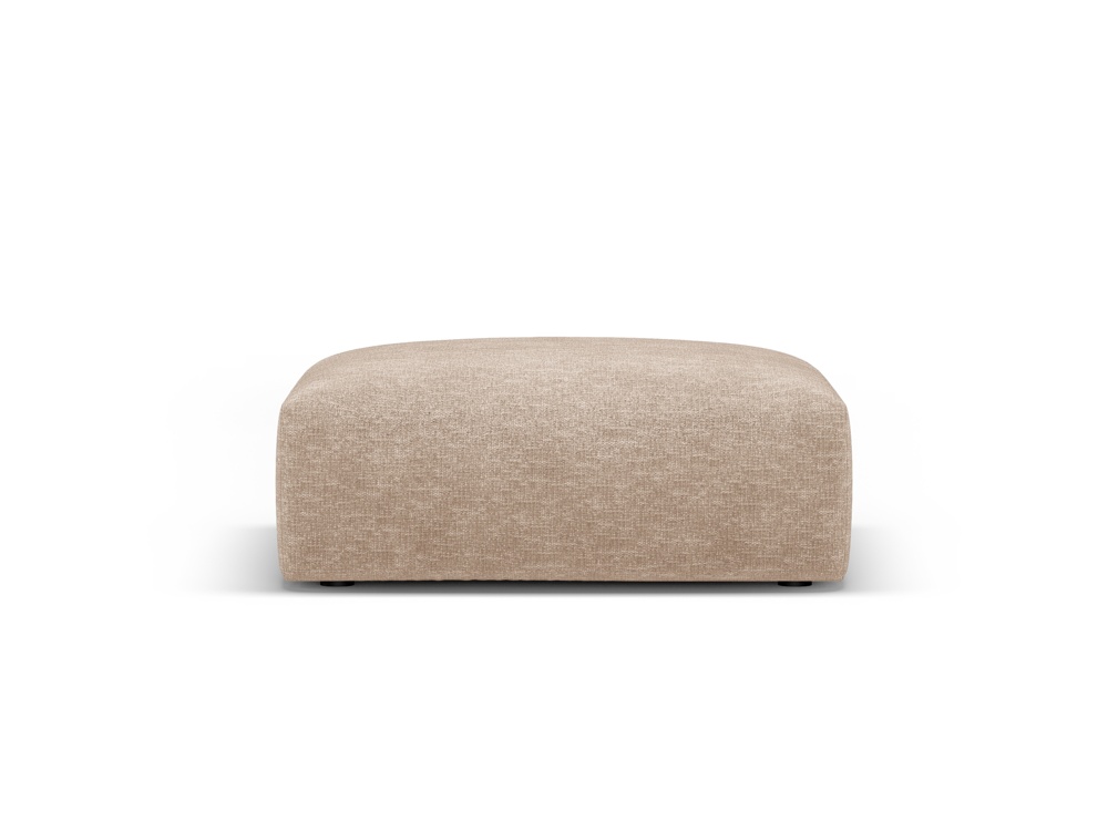 Cosmopolitan Design Pouf Matera große Version Chenille Eden Dunkelbeige