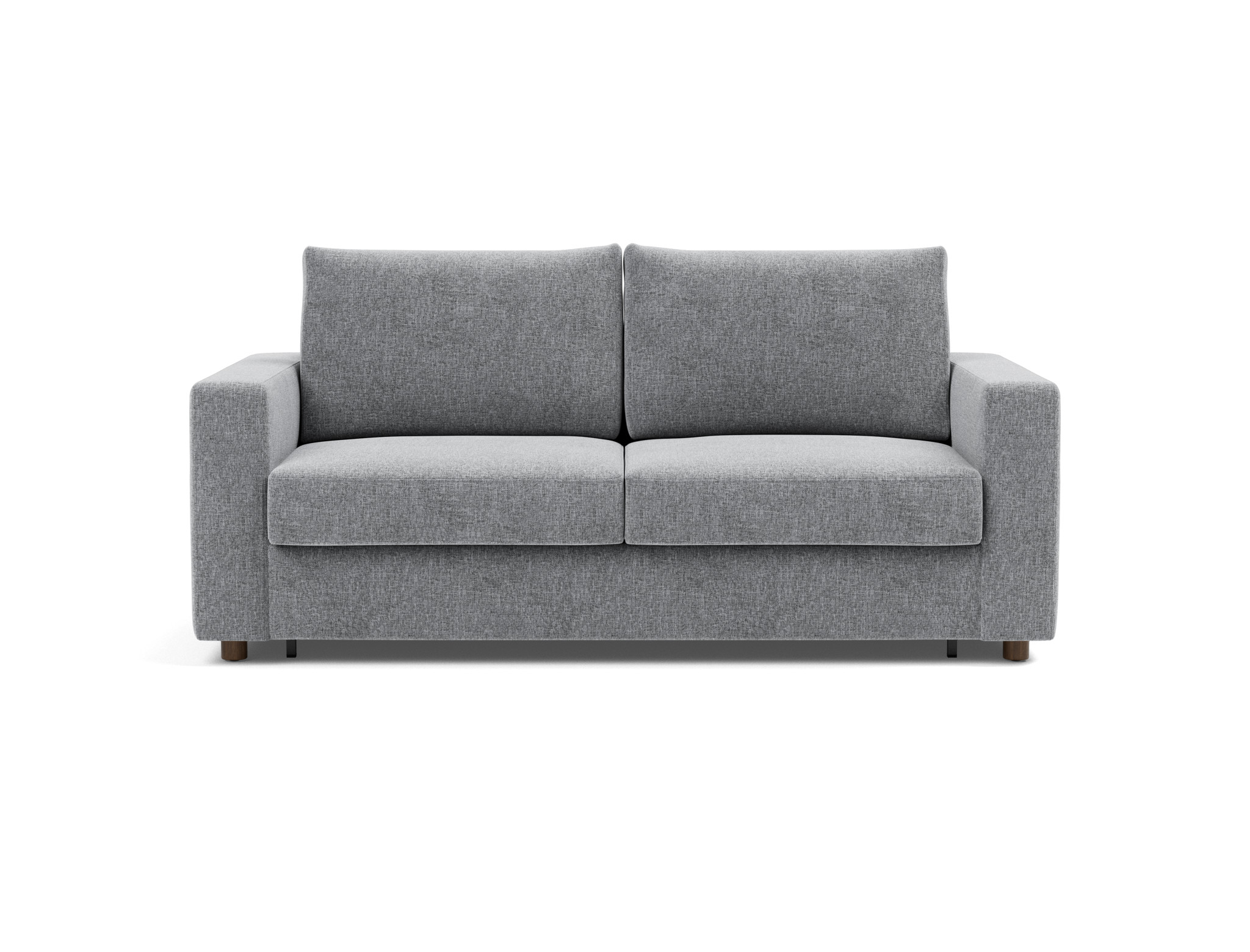 Schlafsofa Neah mit Standard-Armlehnen 160 Strukturierter Stoff Twist 565-Granite
