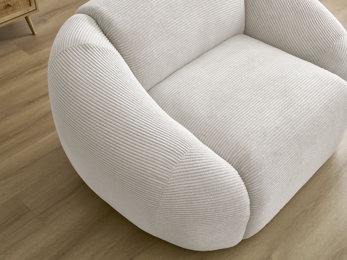 Bobochic Tina Sessel Cordsamt Beige