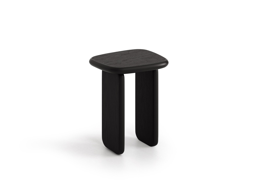 Cosmopolitan Design Couchtisch Sora 37 x 32 cm Schwarze Eiche