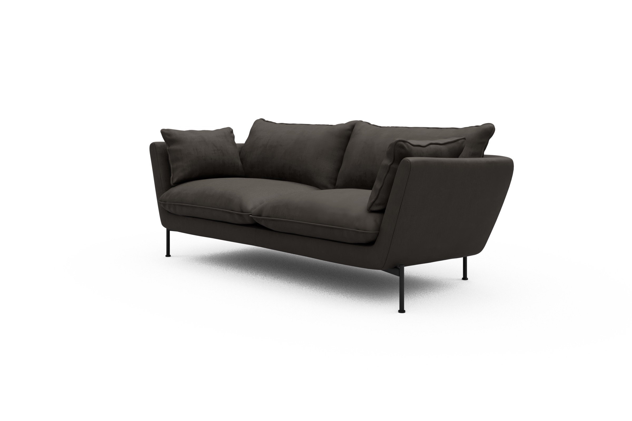 Sofa Anton PREMIUM 2-Sitzer Cordufine-Taupe