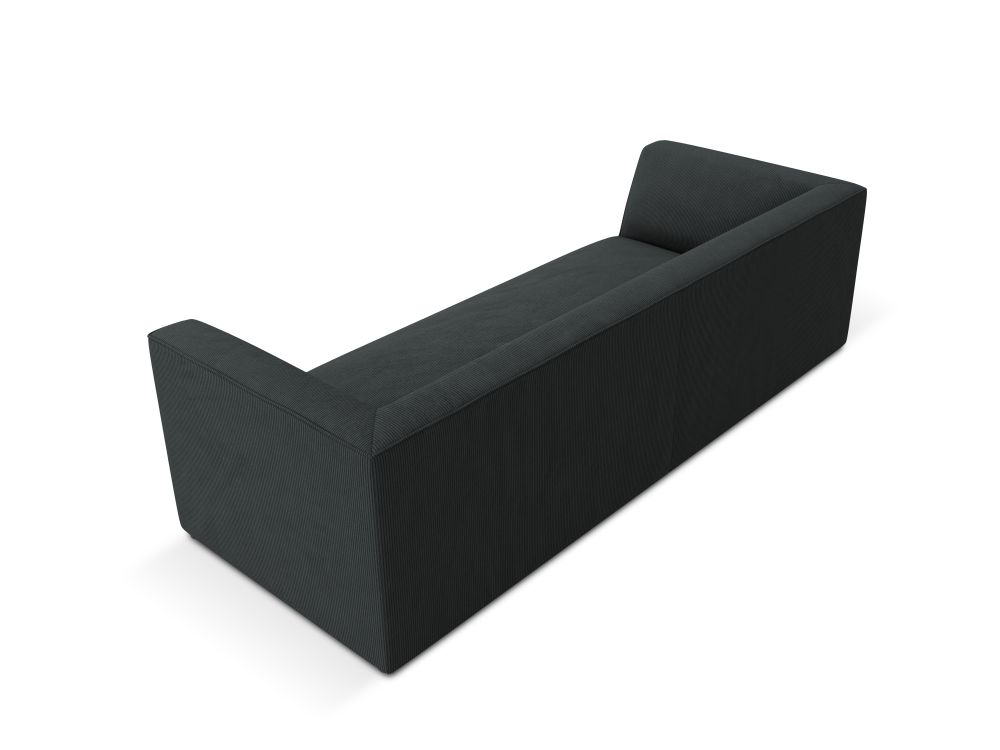 Cosmopolitan Design Sofa Siena 3-Sitzer Kord Scala Schwarz