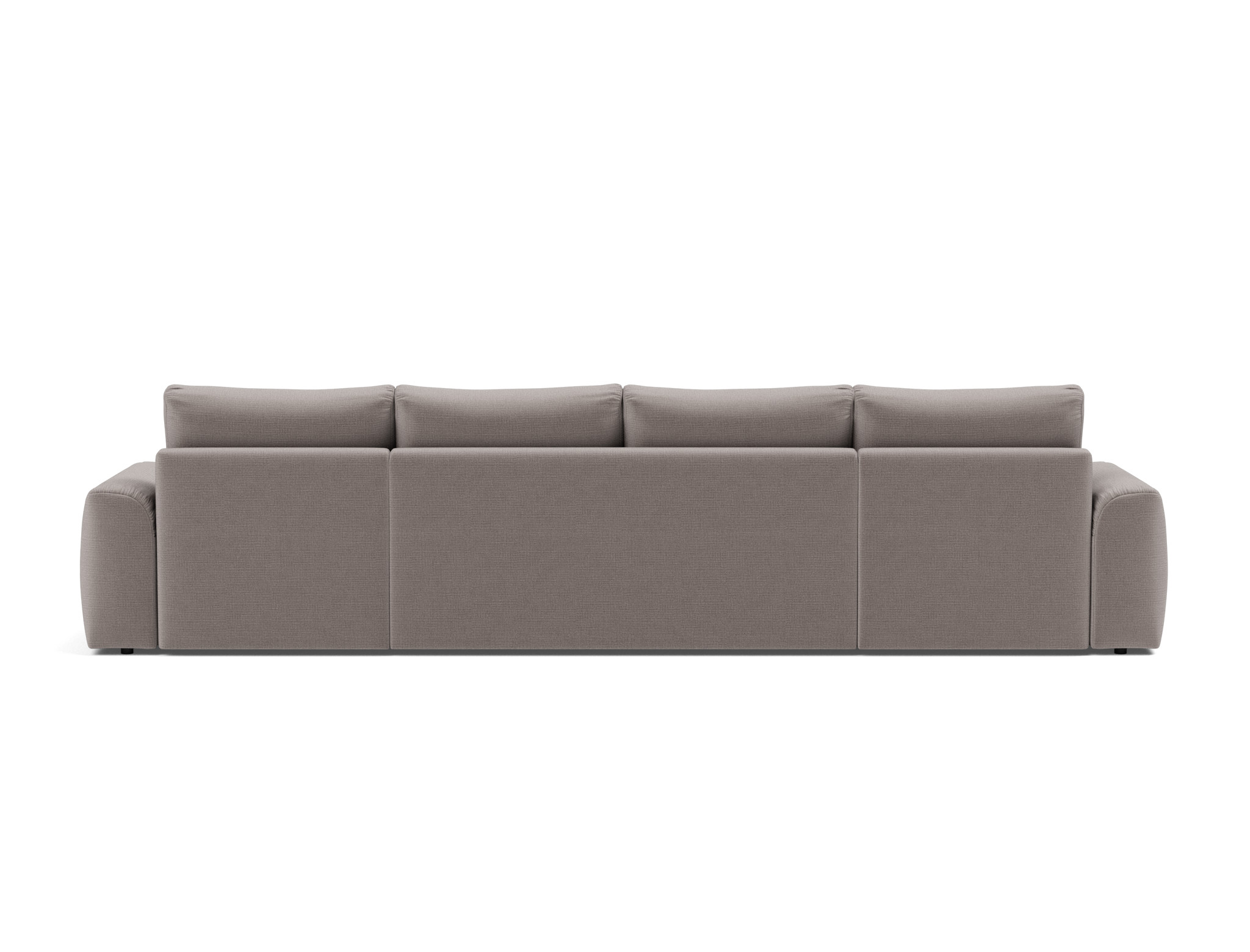 Schlafsofa Norum U-Form mit Chunky-Armlehnen Chenille Esina 418-Truffle