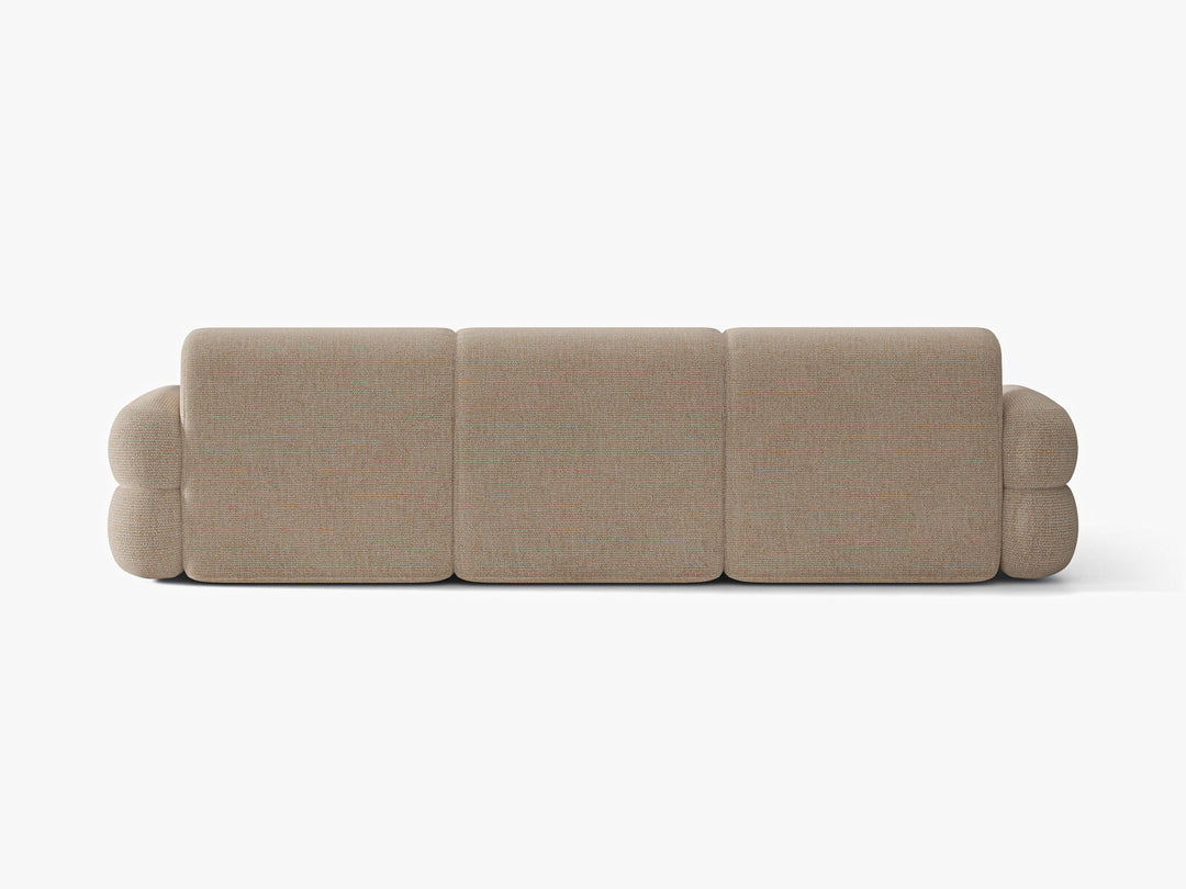 Micadoni Neo Ecksofa 4-Sitzer Links Chenille Silencio Sand