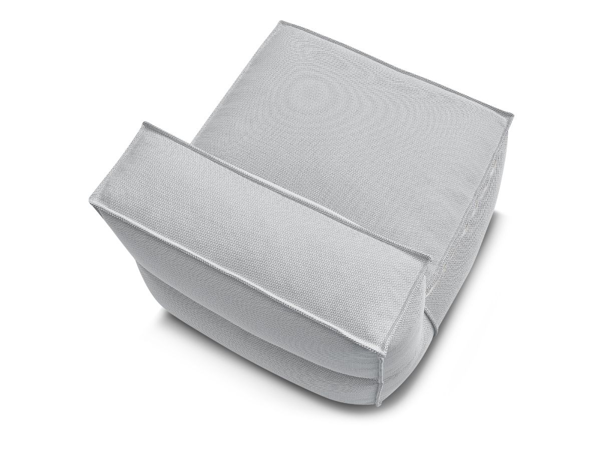 Bobochic Biarritz Sofamodul 1-Sitzer Melange-Stoff Grau