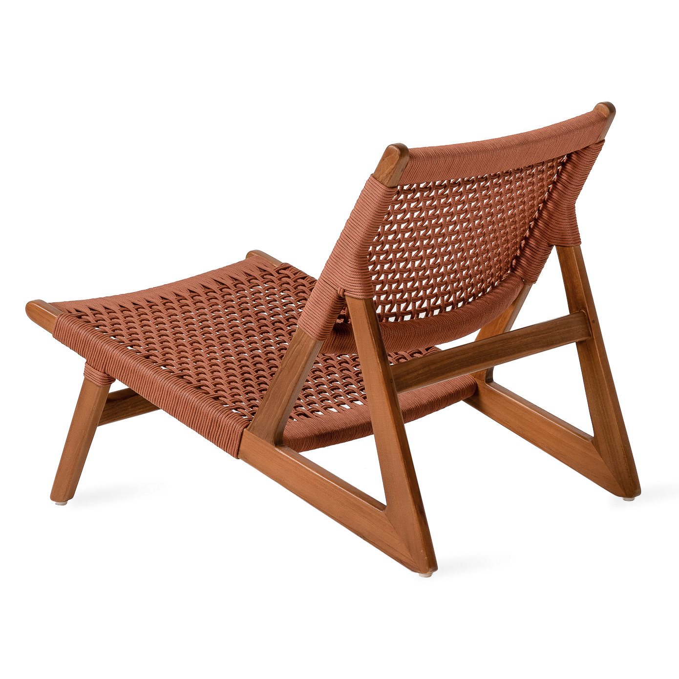Jesper Home Outdoor-Akzentstuhl Kuwana Cinnamon-Weave Gestell Bernstein