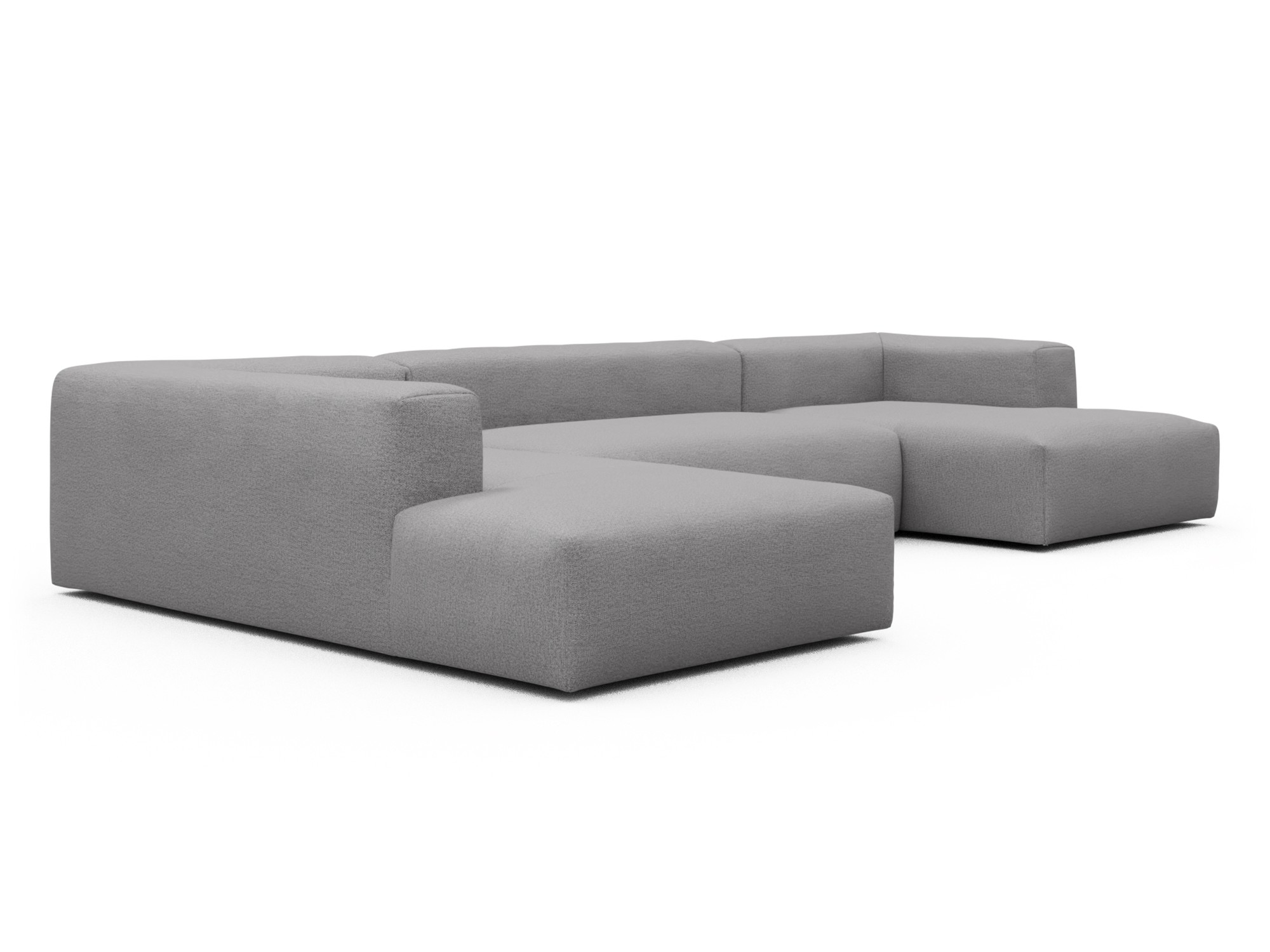 Skandi Home Wohnlandschaft Fred Relax-Ecke links mit 2-Sitzer und Chaiselongue rechts Sama-Grey moebelfaktor