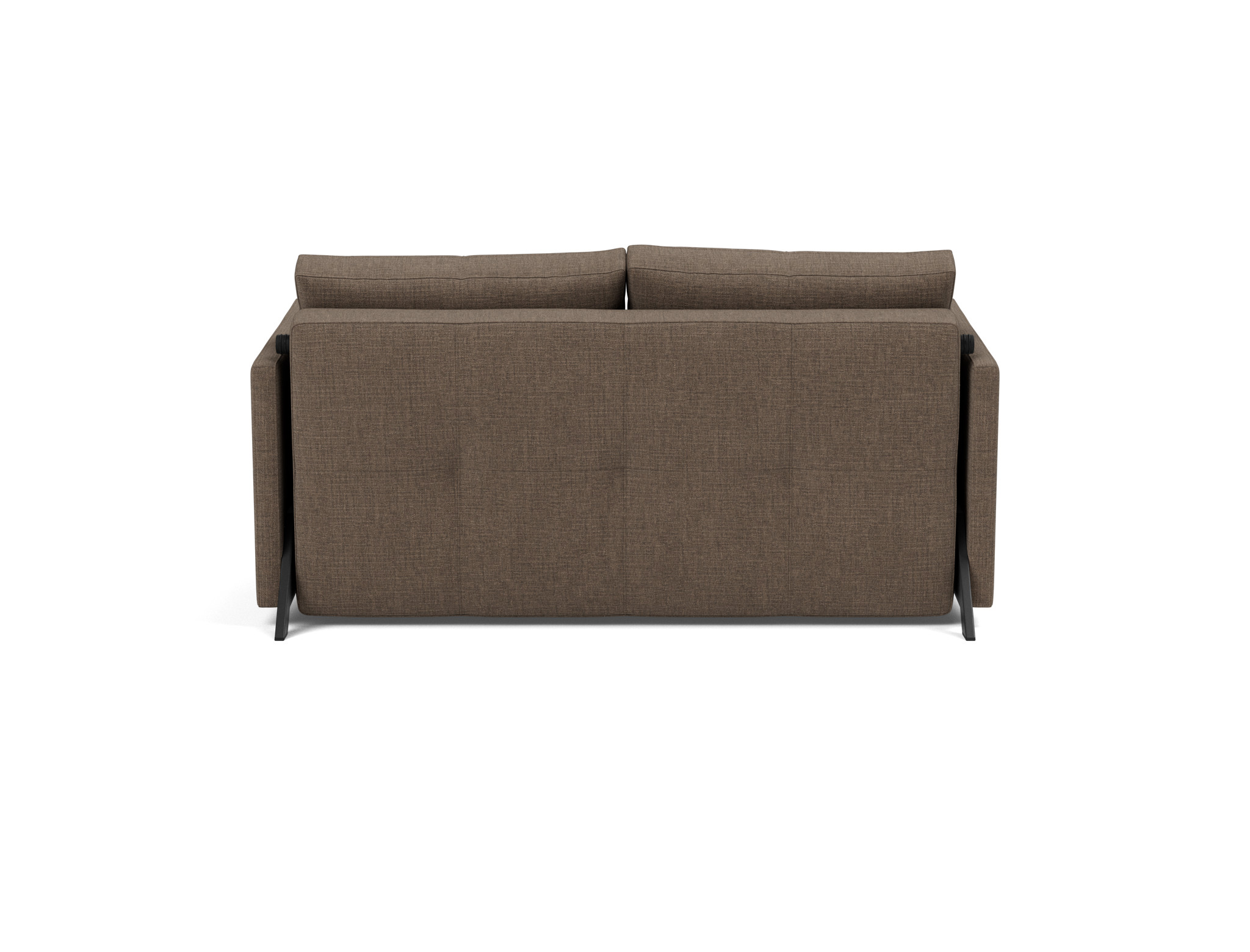 Schlafsofa Cubed mit Armlehnen 140 Chenille Esina 411-Cedar-Brown