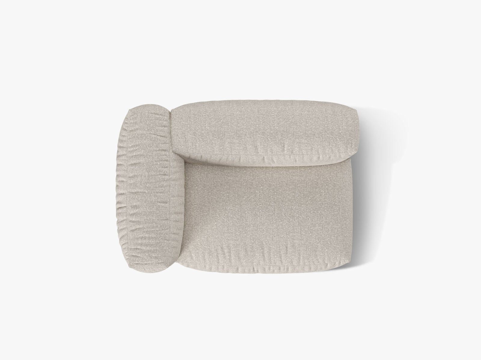 Micadoni Eckmodul Martina 1-Sitzer Links Boucle Monet Beige