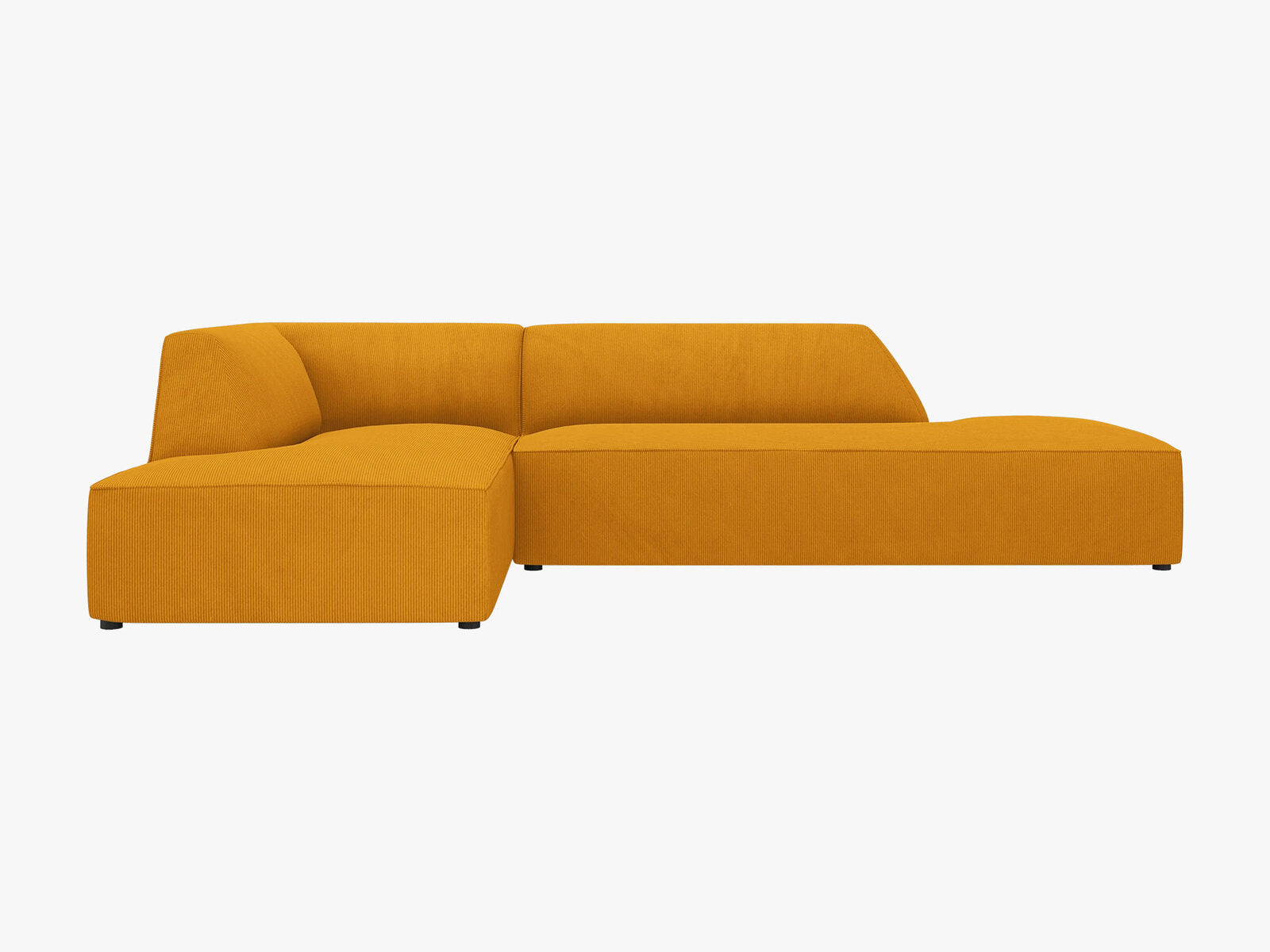 Micadoni Ecksofa Ruby 4-Sitzer Links Kord Scala Gelb