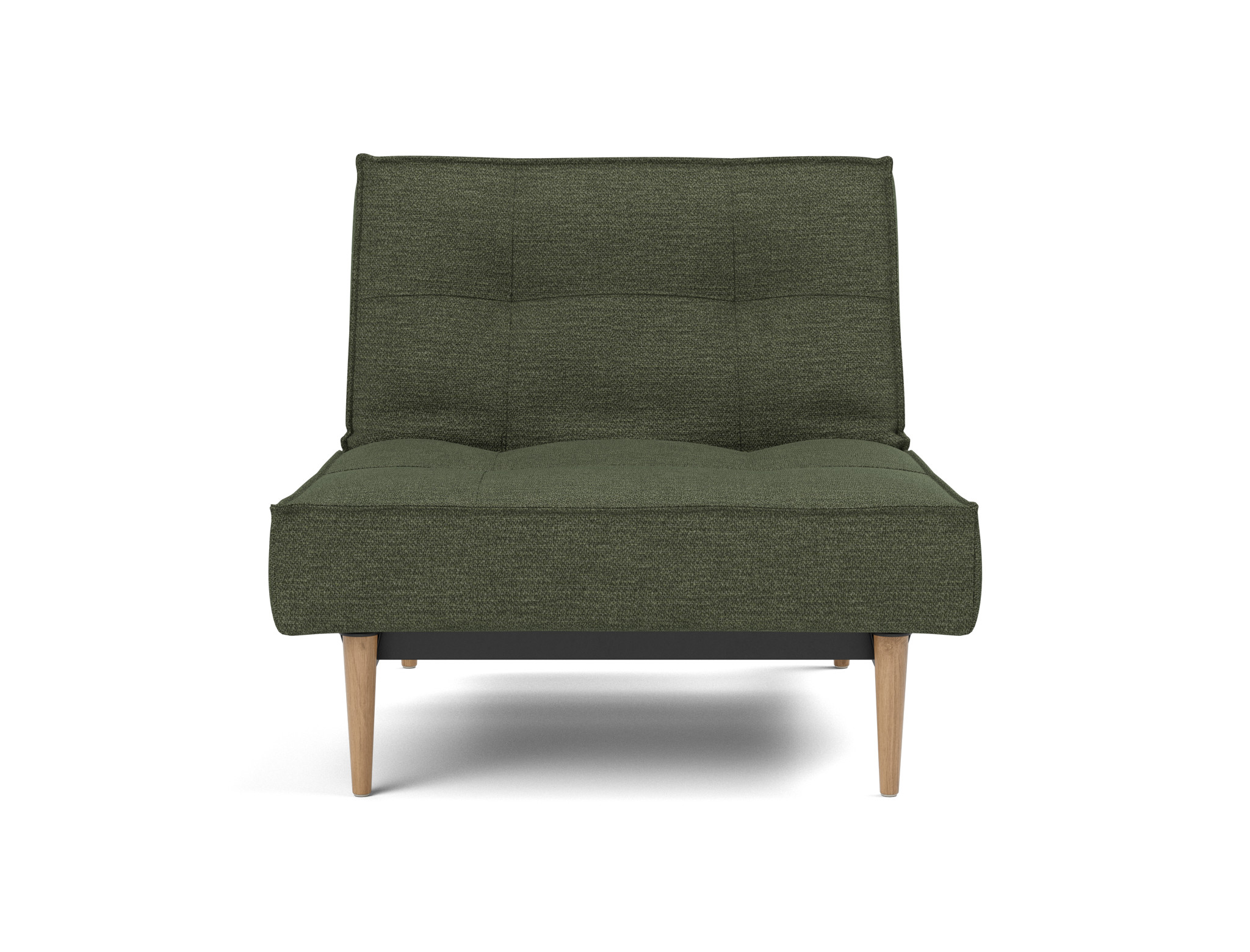 Sessel Splitback Strukturierter Stoff Taura 353-Forest Beine Styletto Eiche hell
