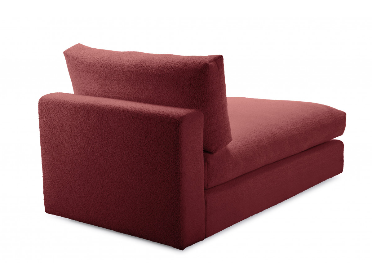 Bobochic Paris Méridienne-Modul Bouclé-Stoff Rot