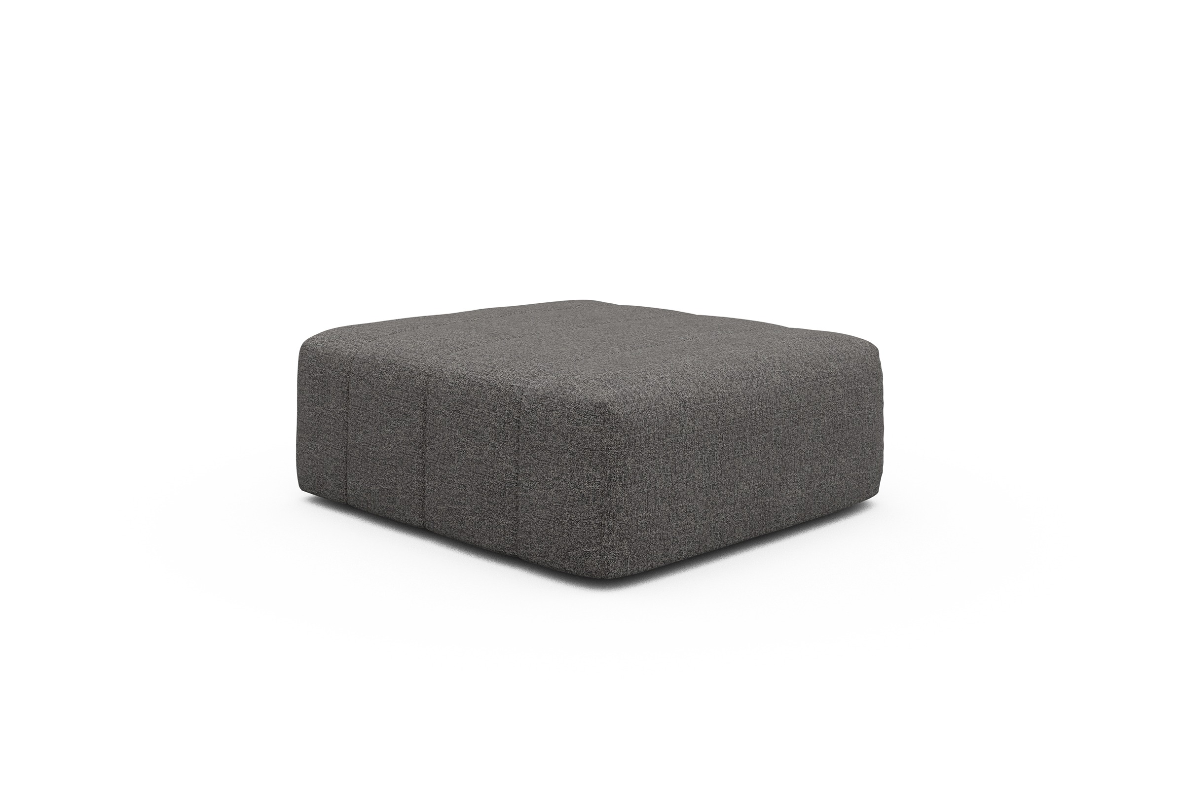 Sitzhocker Hugo Ottomane Carreno-Salt-and-Pepper