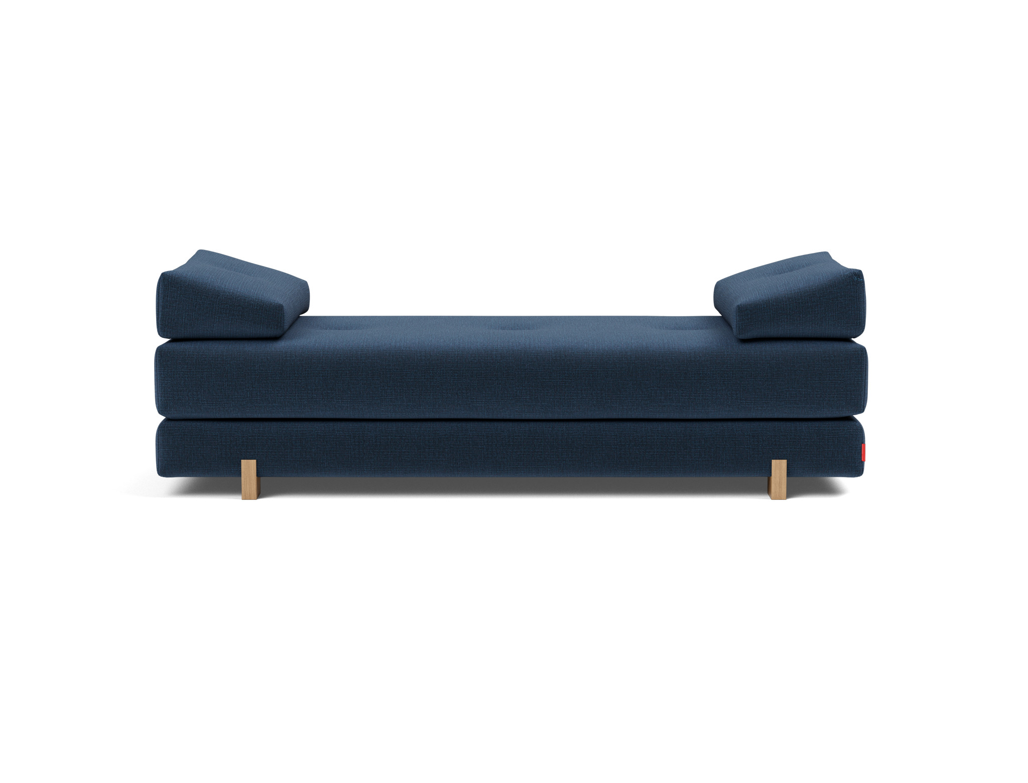 Tagesbett Sigmund Chenille Esina 414-Indigo-Blue Beine Drip Eiche