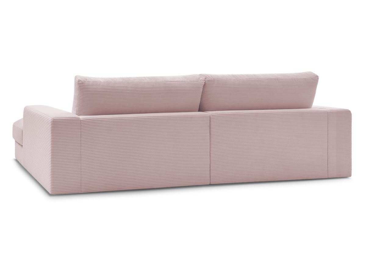 Bobochic Leonard Ecksofa 234 × 159 cm Cordsamt Violett Ecke links