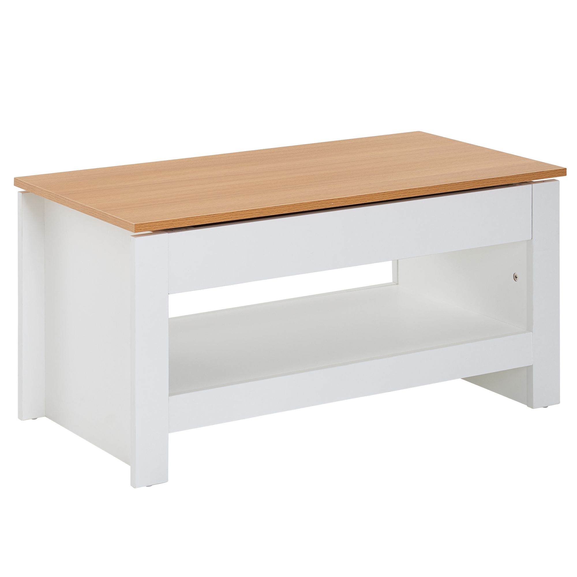 Couchtisch Budardalur Weiß 85 × 47 × 45 cm