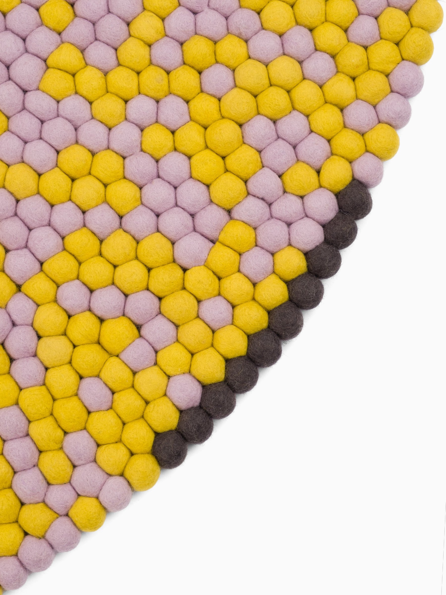 myfelt Zest Filzkugelteppich Flieder rund Ø 140 cm