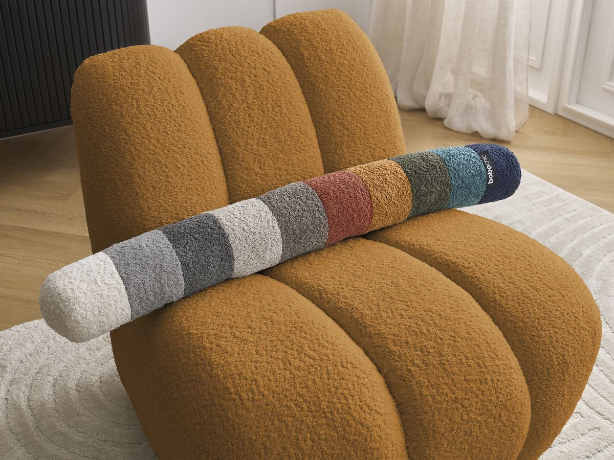 Bobochic Janissaire Sessel 81 × 90 cm Bouclé-Stoff Gelb
