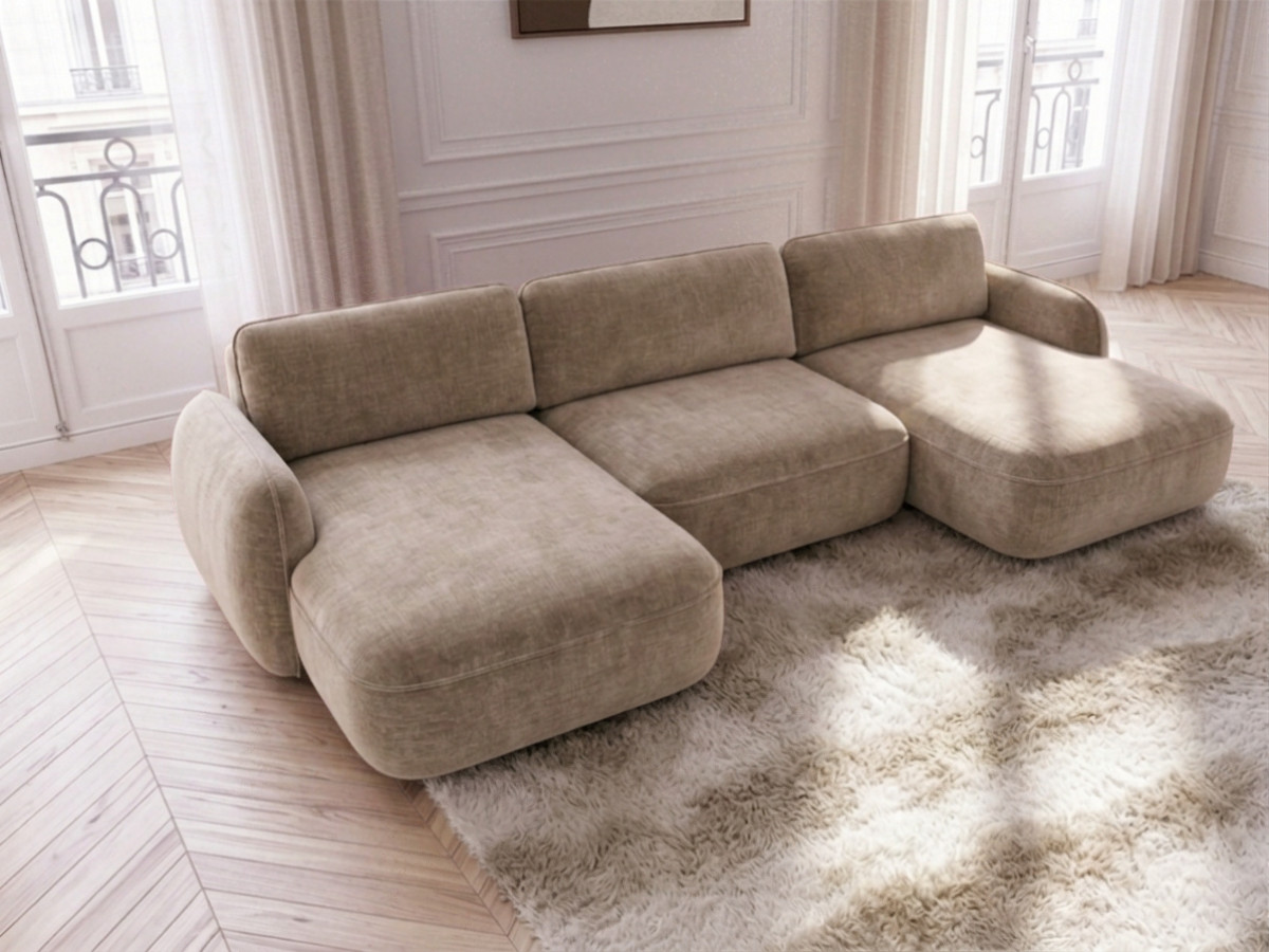 Bobochic Celeste Wohnlandschaft Chenille Beige