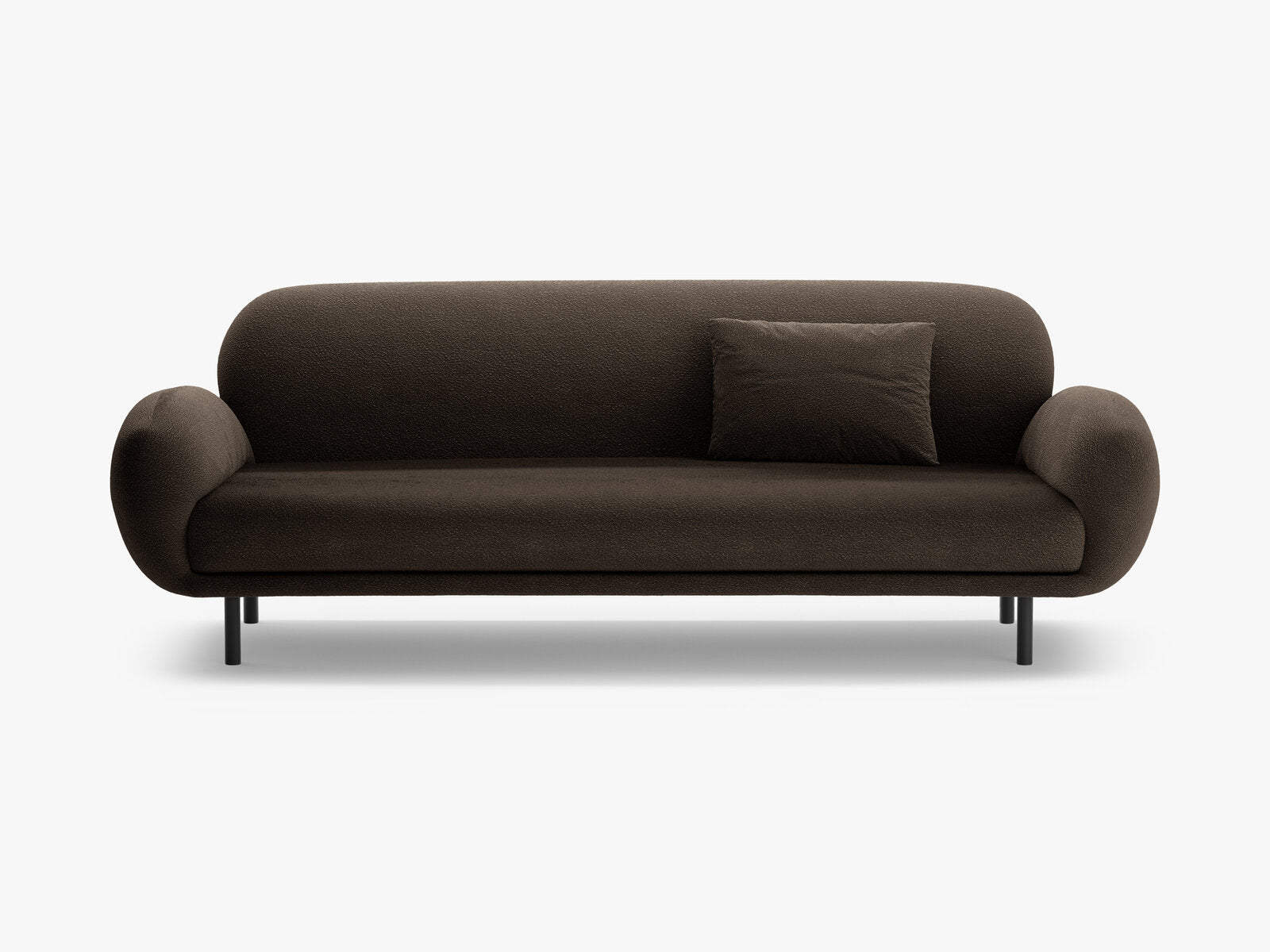 Micadoni Sofa Poppy 3-Sitzer Boucle Baloo Braun