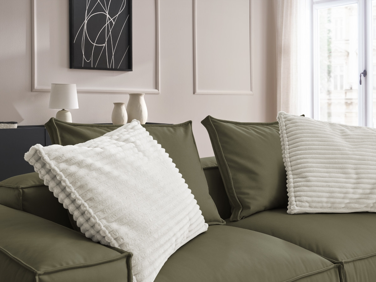 Bobochic Boheme Sofa 3-Sitzer Kunstleder Grün