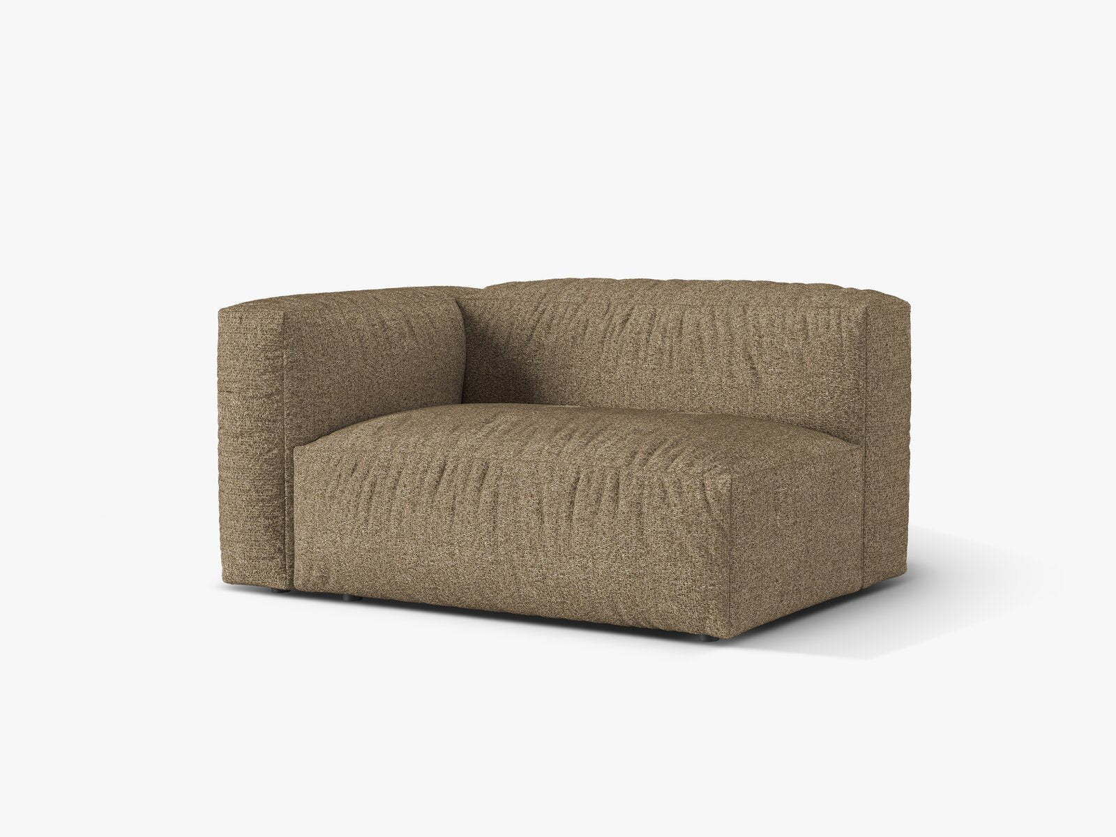 Micadoni Eckmodul Martina 1-Sitzer Groß Links Boucle Monet Cappuccino