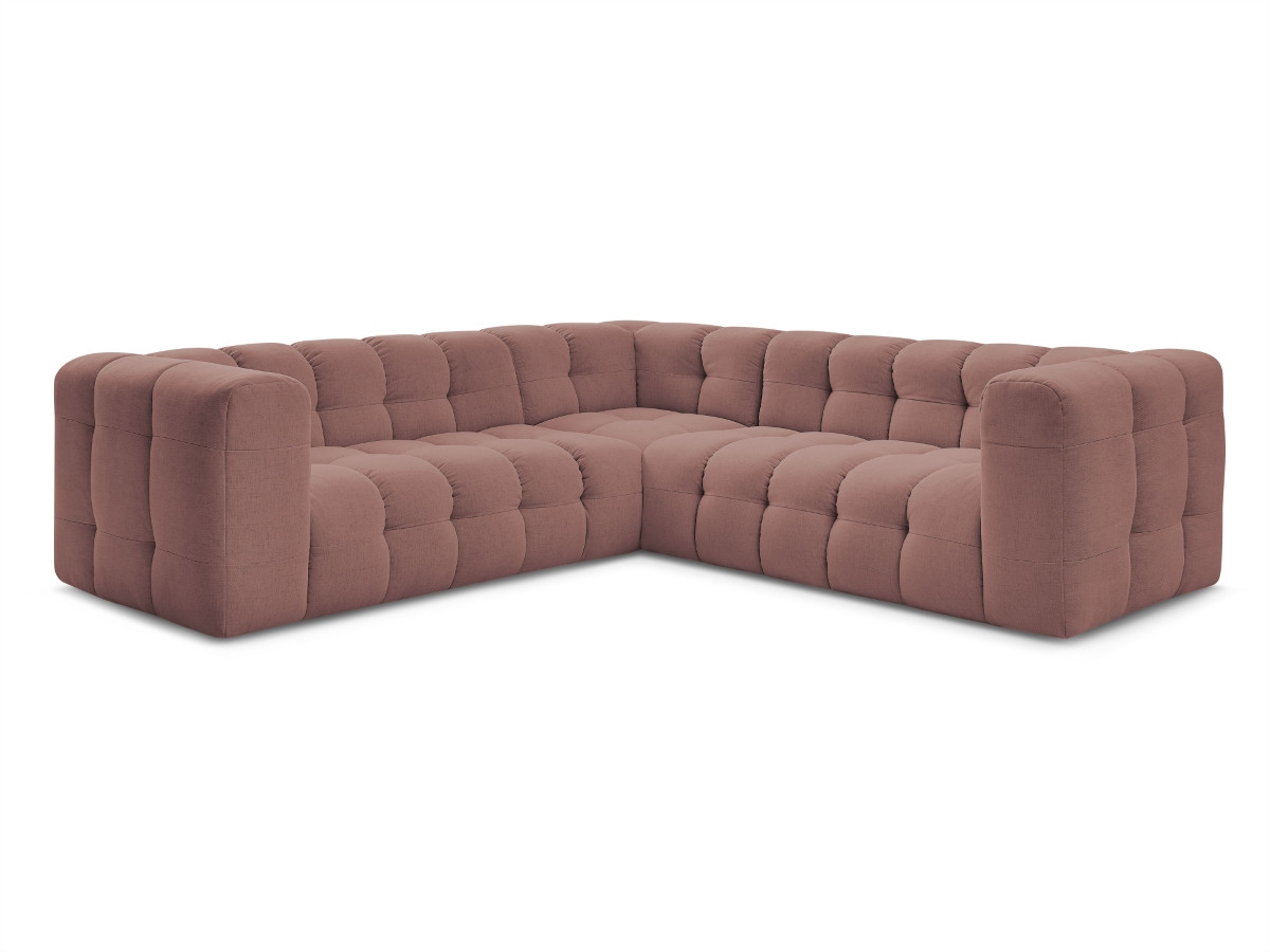 Bobochic Cloud Ecksofa 268 × 184 cm Stoff Rosa