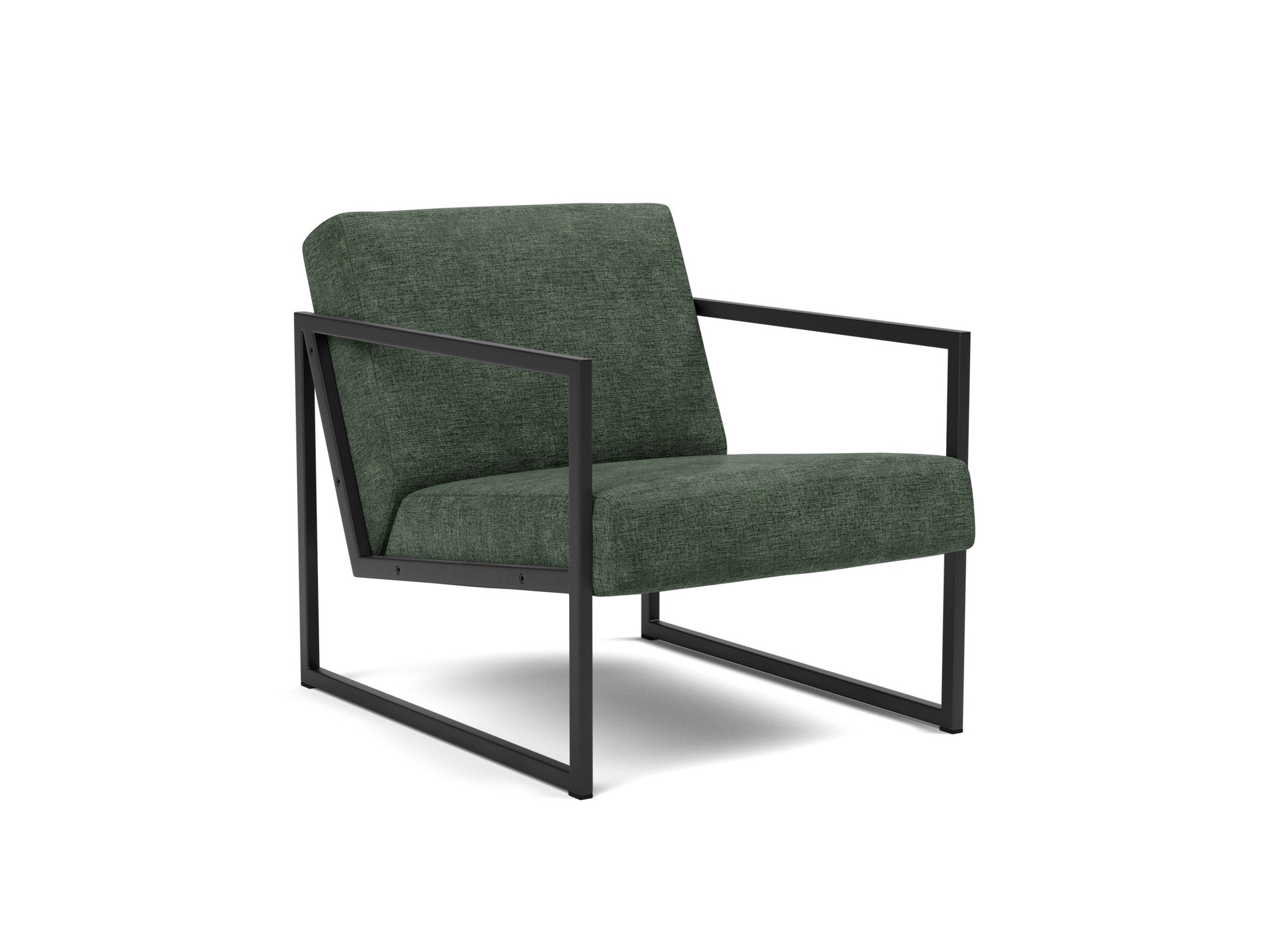 Sessel Vikko mit Armlehnen Flachgewebe Avella 281-Pine-Green