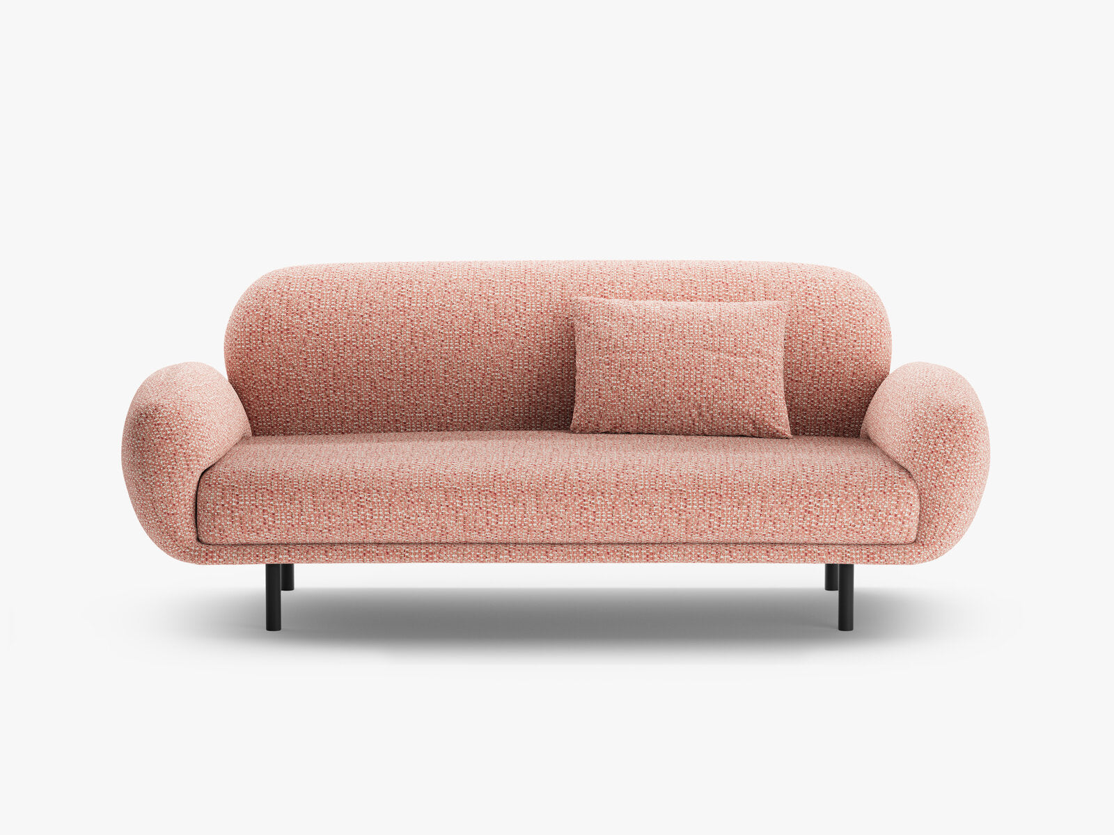 Micadoni Sofa Poppy 2-Sitzer große Version Chenille Silencio Rosa