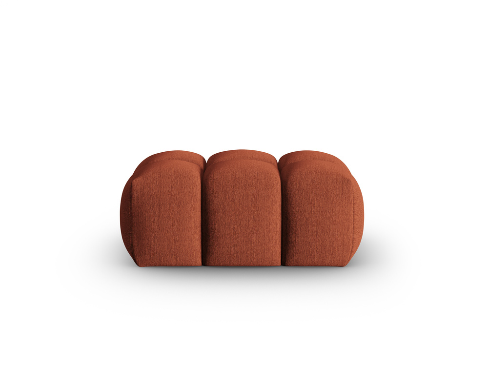 Cosmopolitan Design Pouf Verona Strukturierter Stoff Sorella Koralle