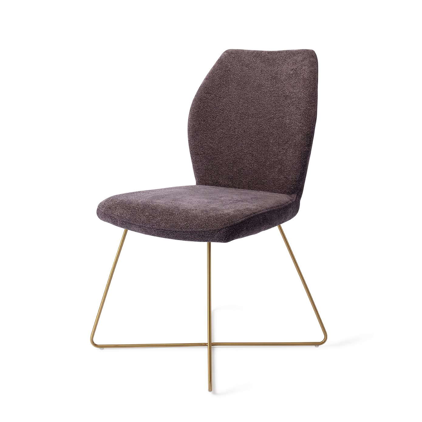 Jesper Home Esszimmerstuhl Ikata Almost-Black Cross Gold