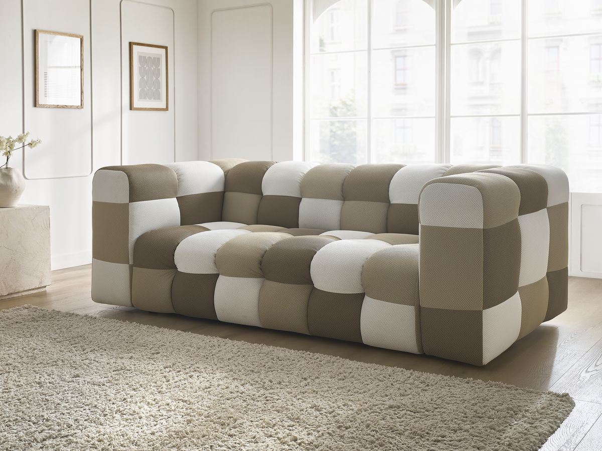 Bobochic Cloud Sofa 3-Sitzer Mesh-Stoff Mehrfarbig