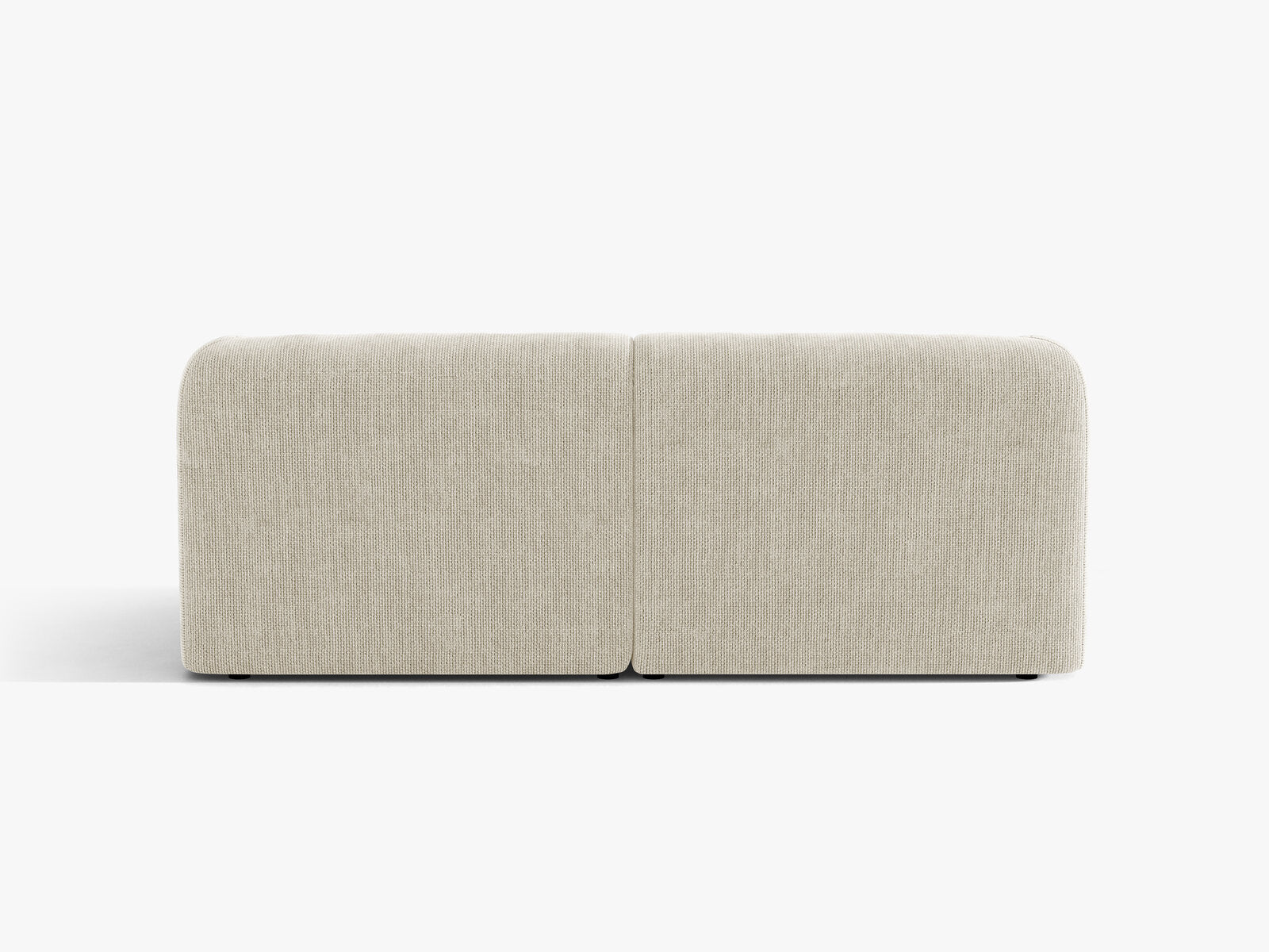 Micadoni Sofa Miley 2-Sitzer Chenille Eden Helles Beige