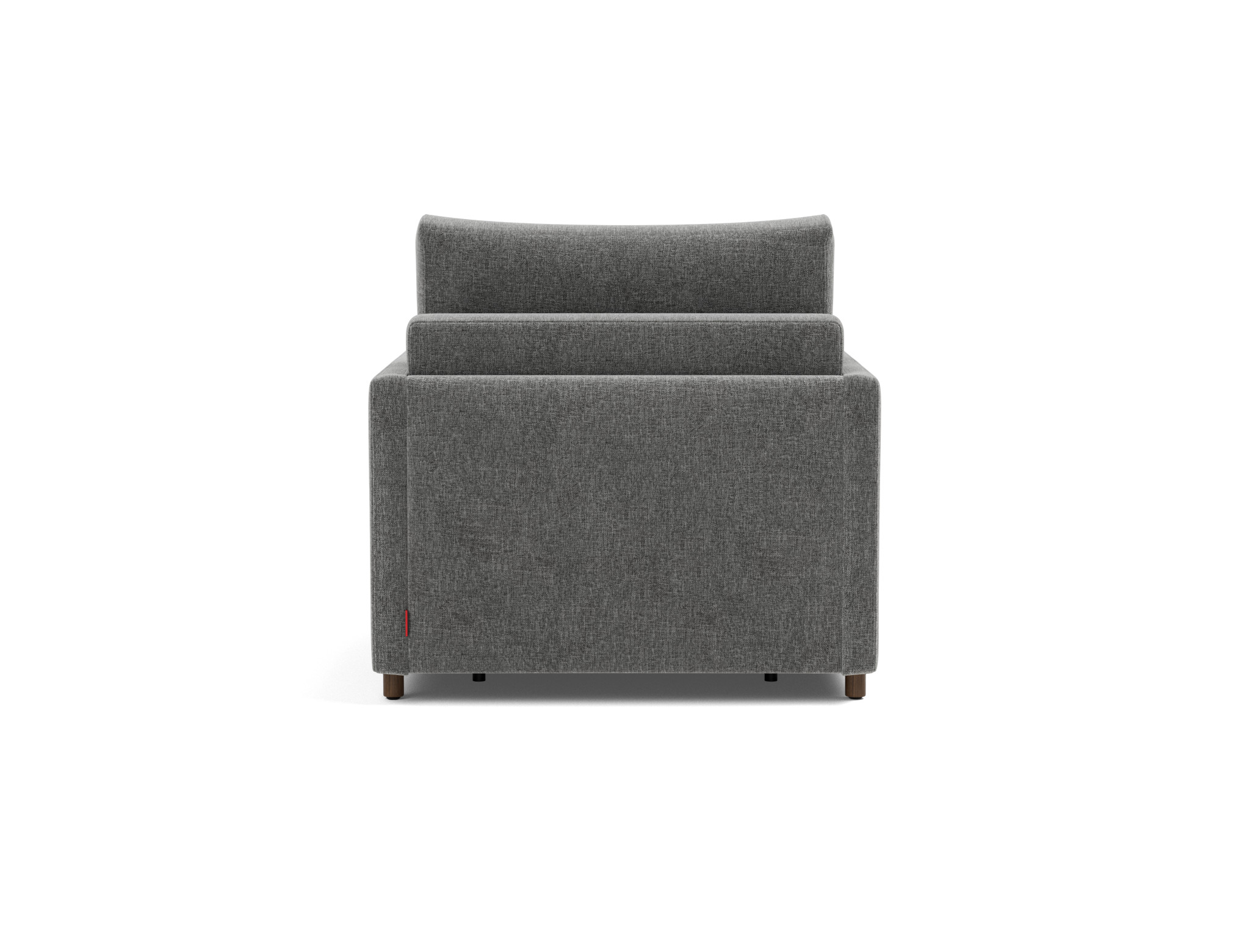 Schlafsessel Neah mit Slim-Armlehnen Strukturierter Stoff Twist 563-Charcoal