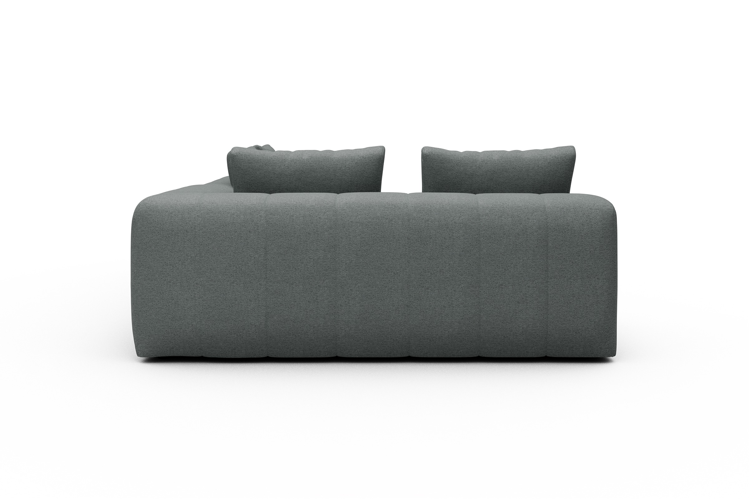 Ecksofa Hugo 2x 2,5-Sitzer Armlehne rechts Denari-Soft-Grey