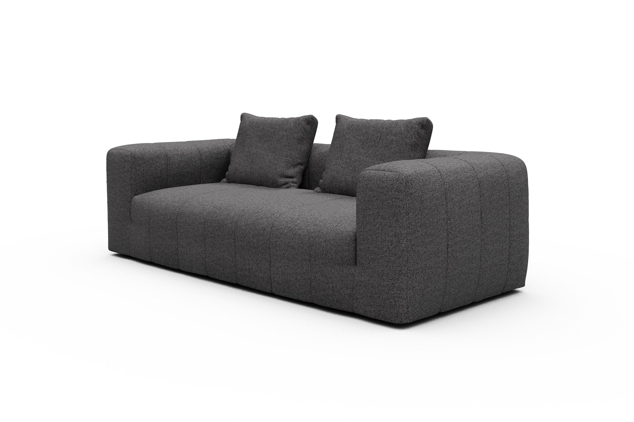 Sofa Hugo 3-Sitzer Sama-Antracite