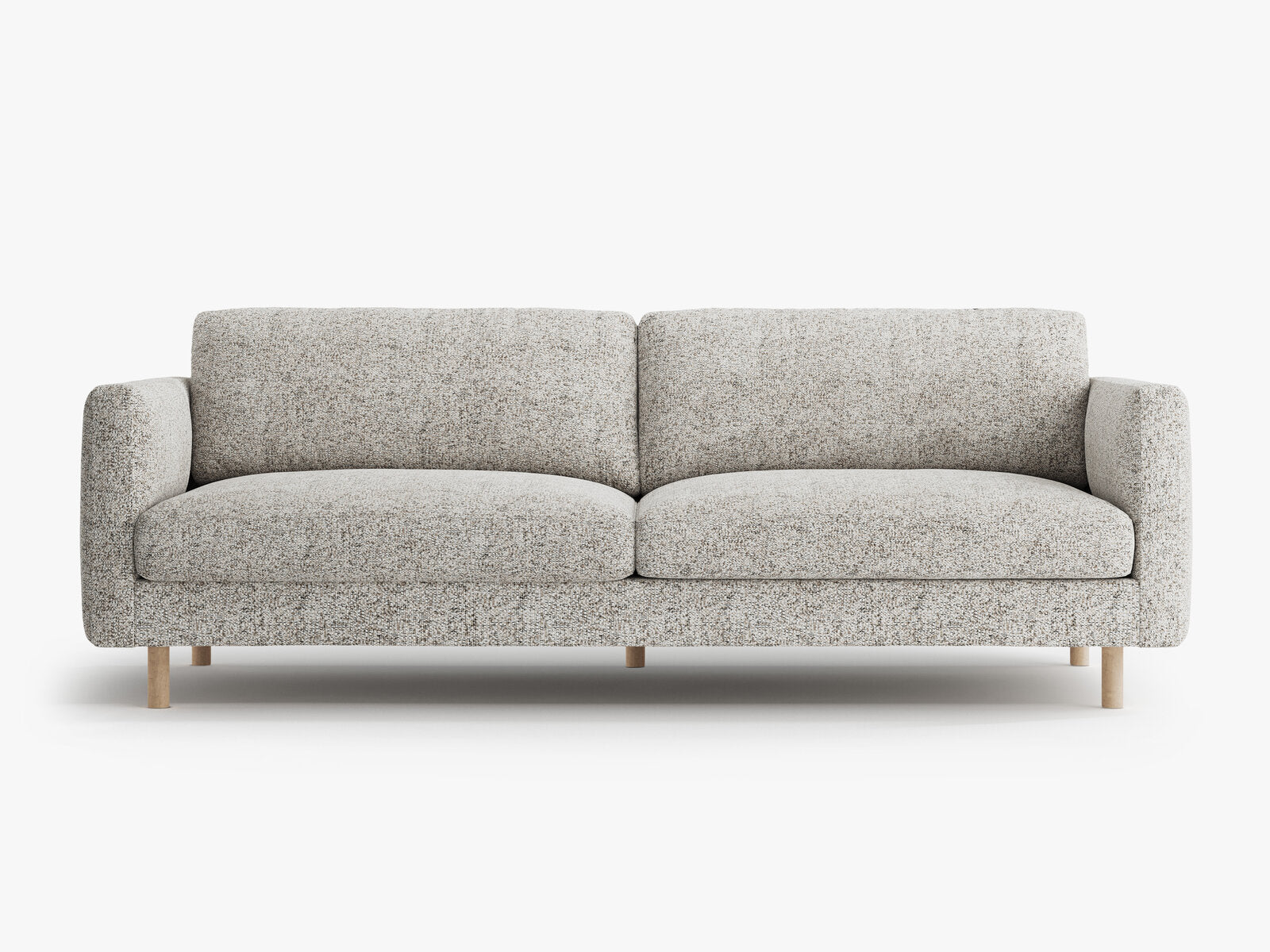 Micadoni Sofa Eden 4-Sitzer Strukturierter Stoff Beige Melange