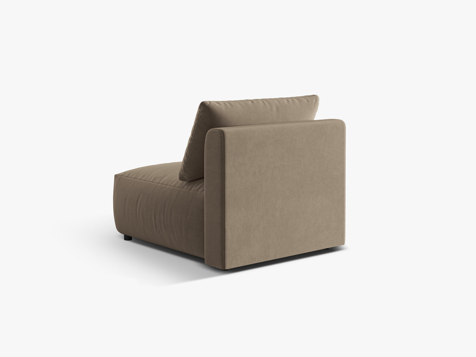 Micadoni Modul Chris 1-Sitzer Samt Hellbraun
