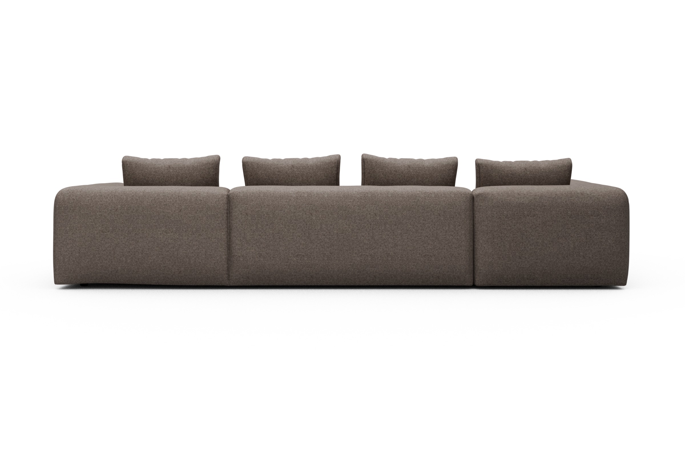 Wohnlandschaft Fred Chaiselongue rechts mit 2-Sitzer und lange Armlehne links Sama-Stone