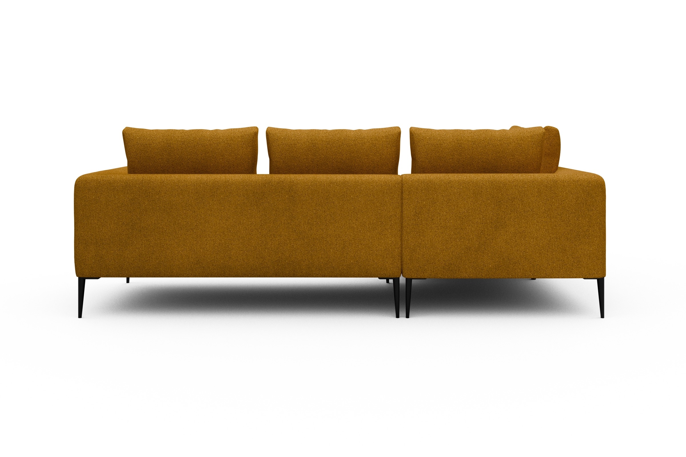 Ecksofa Paul Relax-Ecke links mit 2-Sitzer Boucle-Ochre