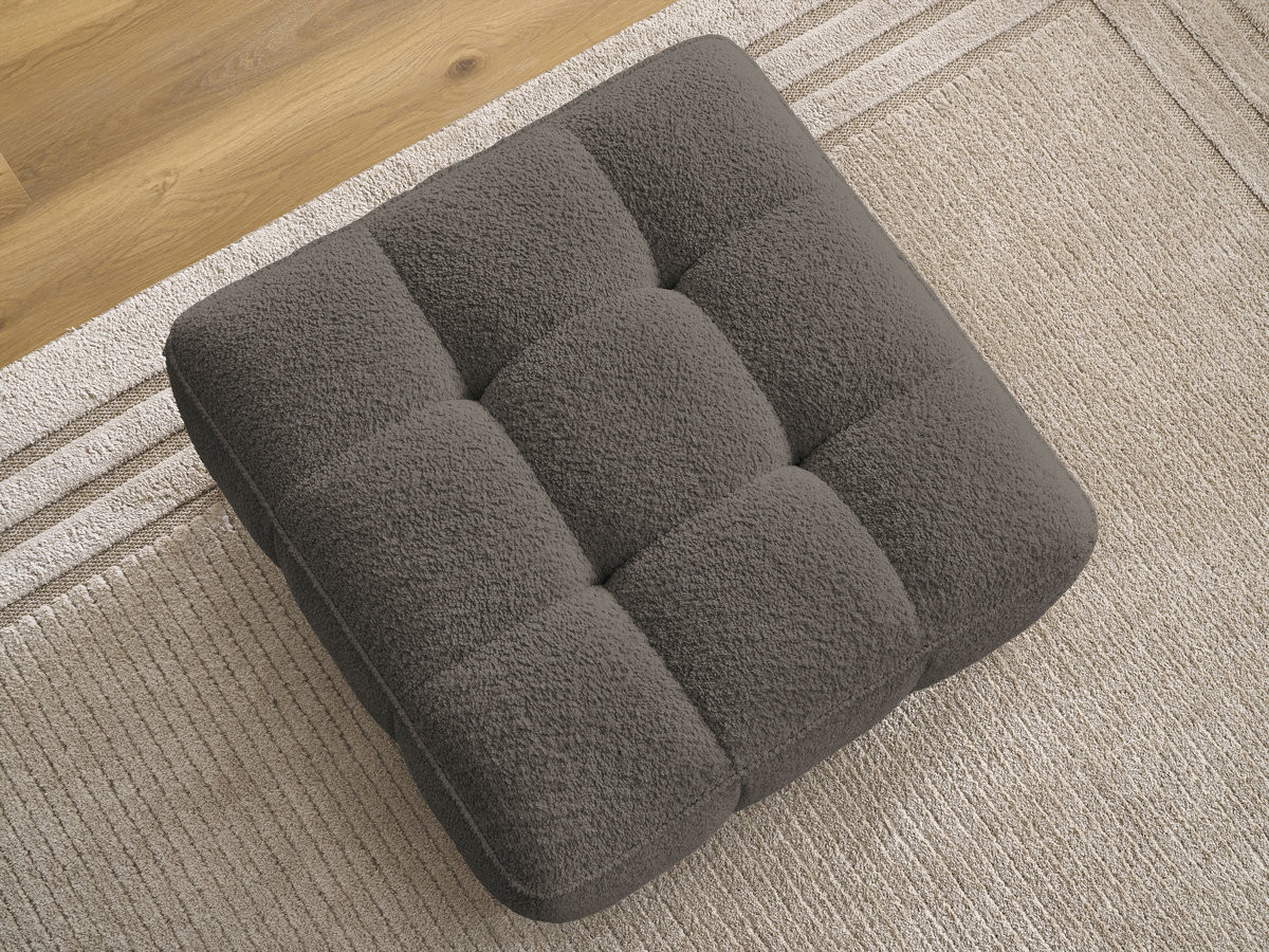 Bobochic Anis Pouf Bouclé-Stoff Braun