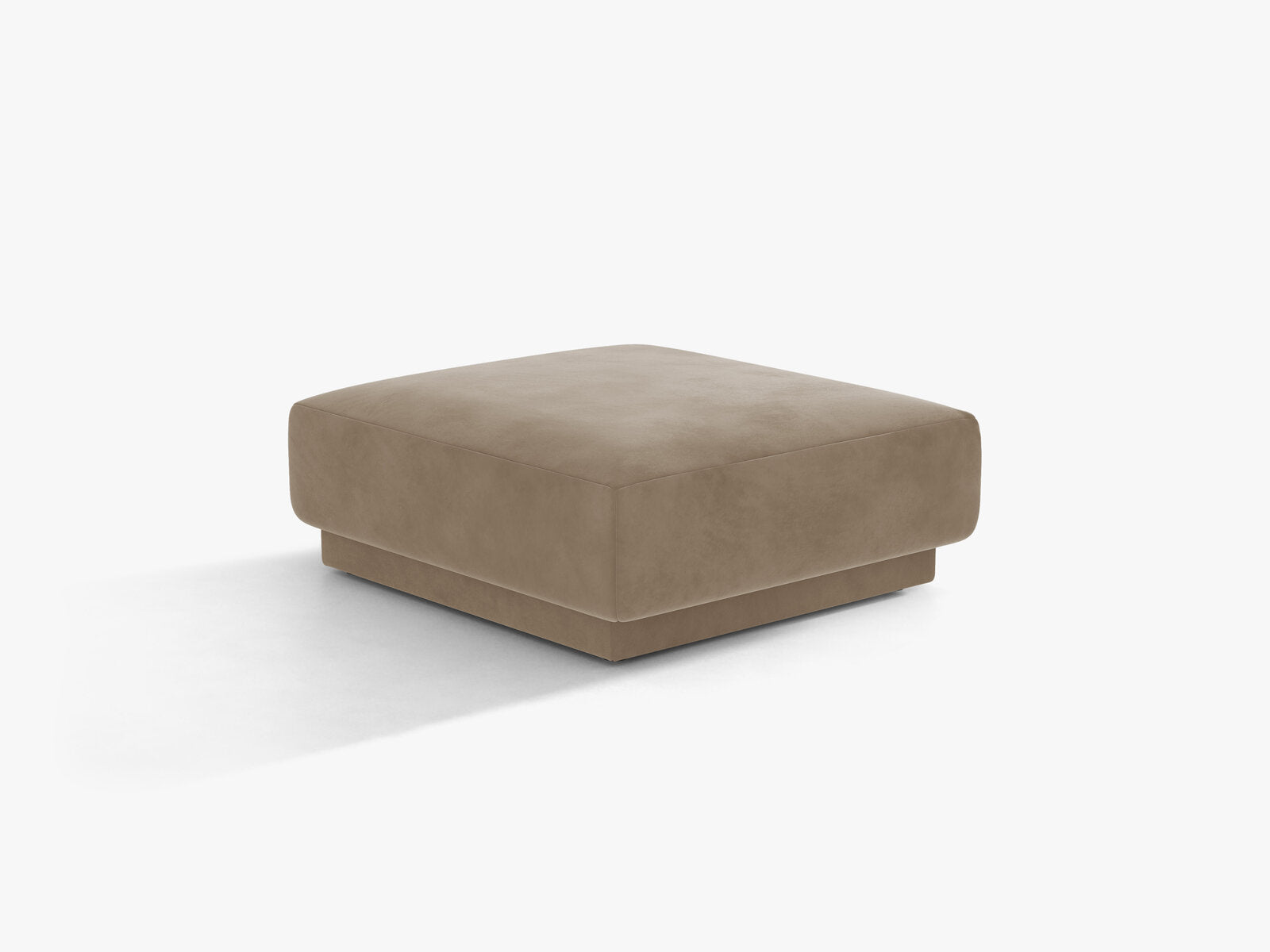 Micadoni Hocker Miley 1-Sitzer Samt Bluvel Cappuccino