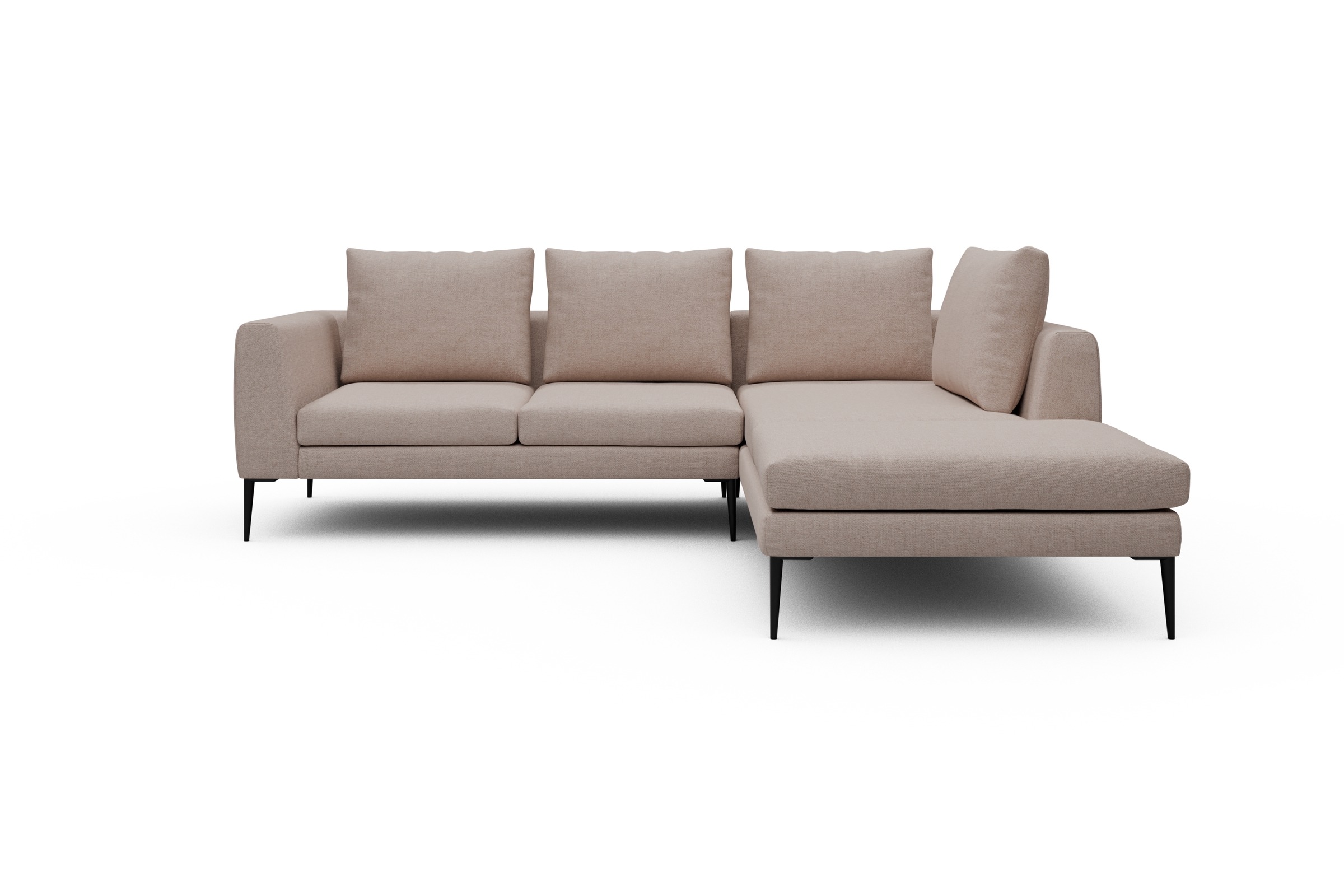 Skandi Home Ecksofa Paul Relax-Ecke rechts mit 2-Sitzer Weda-Sand moebelfaktor