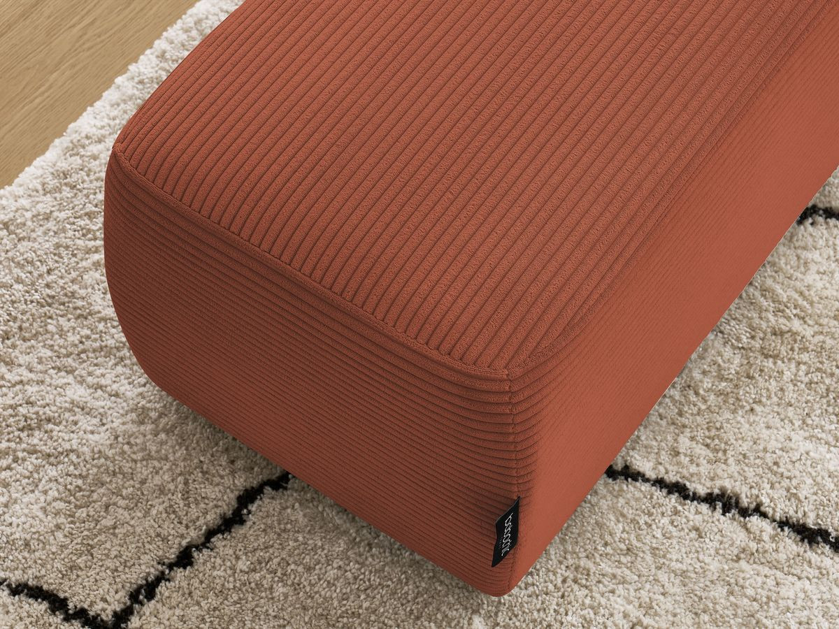 Bobochic Atilla Pouf Cordsamt Orange