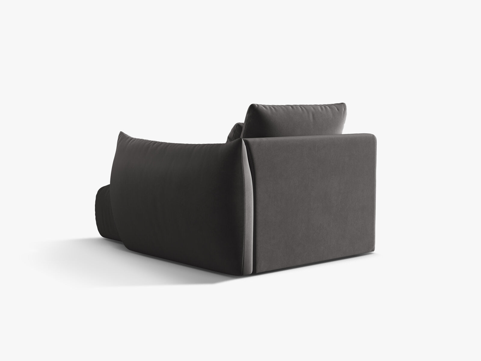 Micadoni Bloom Chaiselongue Rechts Samt Casino Dunkelgrau
