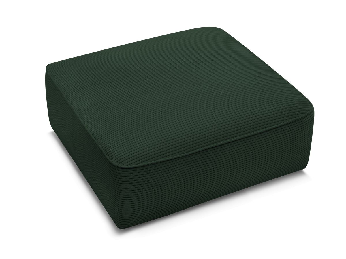 Bobochic Leopold Pouf Cordsamt Dunkelgrün