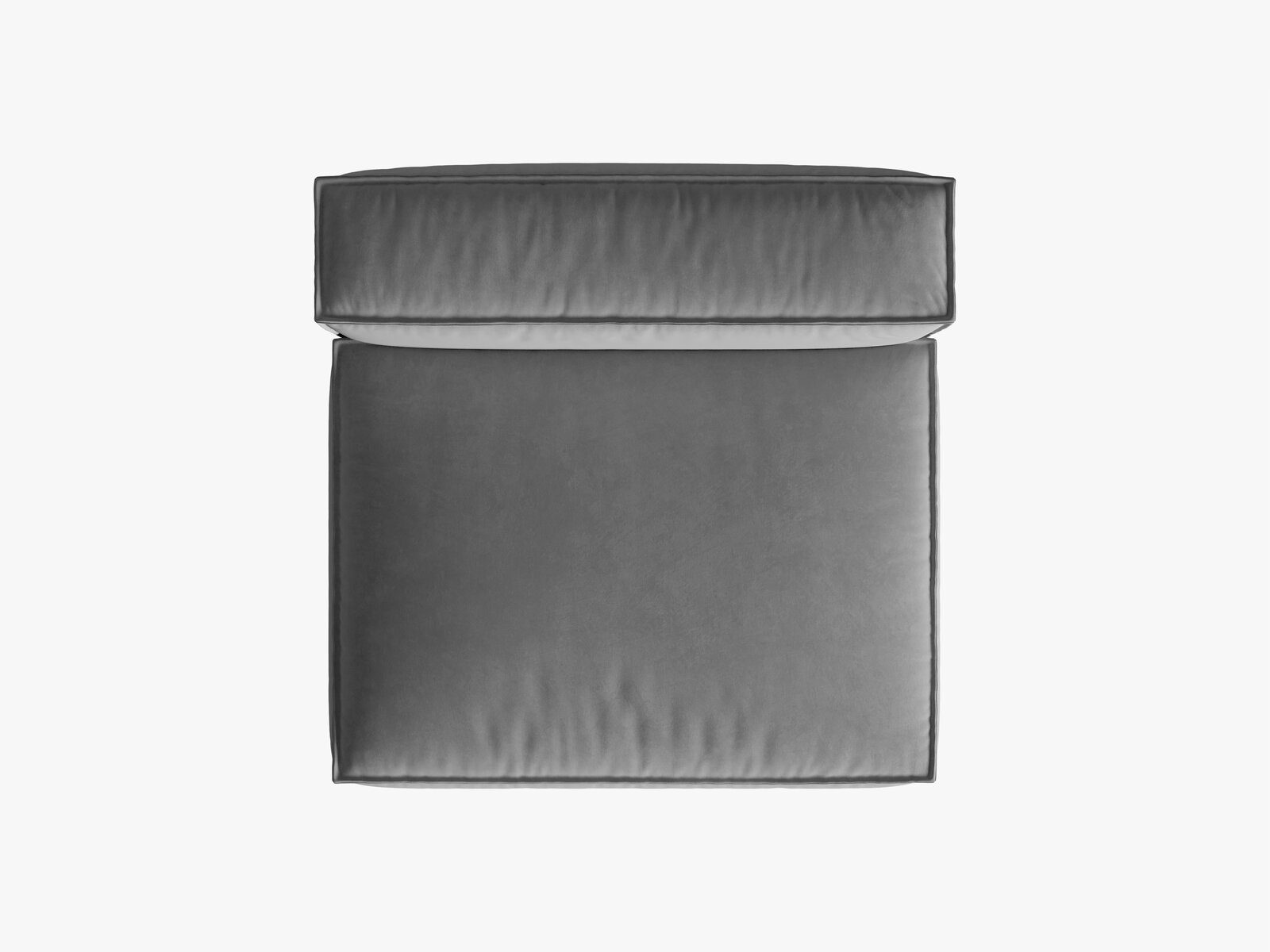 Micadoni Modul Nuria 2-Sitzer Samt Grau